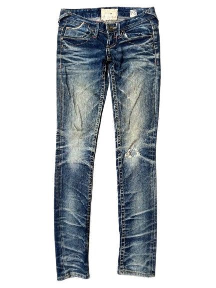 Japanese Brand VINTAGE JAPANESE BRAND DISTRESSED STYLE MUD WASH FADED Size 31" - 1 Thumbnail