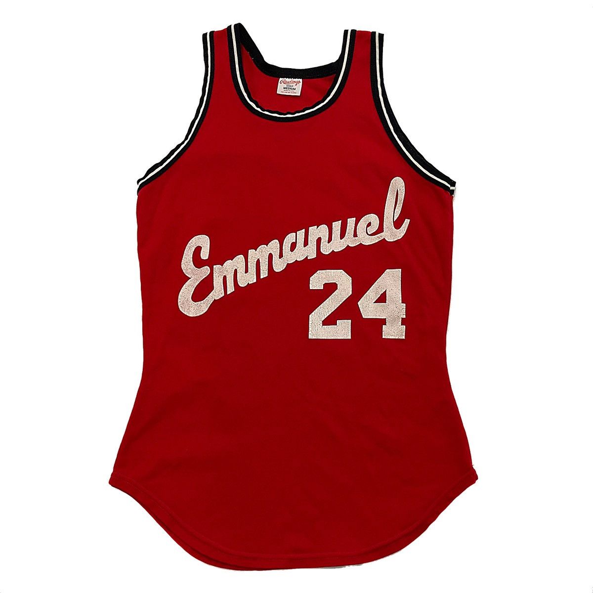 Vintage Vintage Emmanuel Basketball Jersey Size US M / EU 48-50 / 2 - 1 Thumbnail
