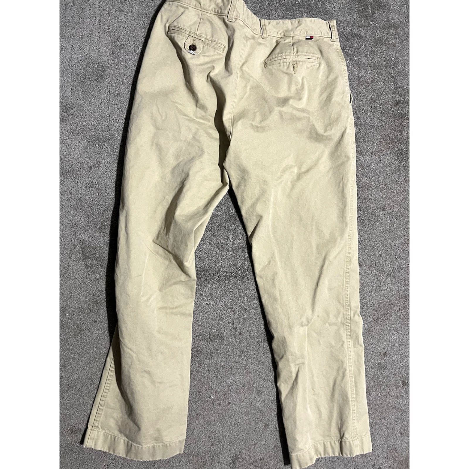 Tommy Hilfiger Tommy Hilfiger Mens Beige Flat Front Vtg Straight Leg Dress Pants Size 36x32 Size US 36 / EU 52 - 3 Thumbnail