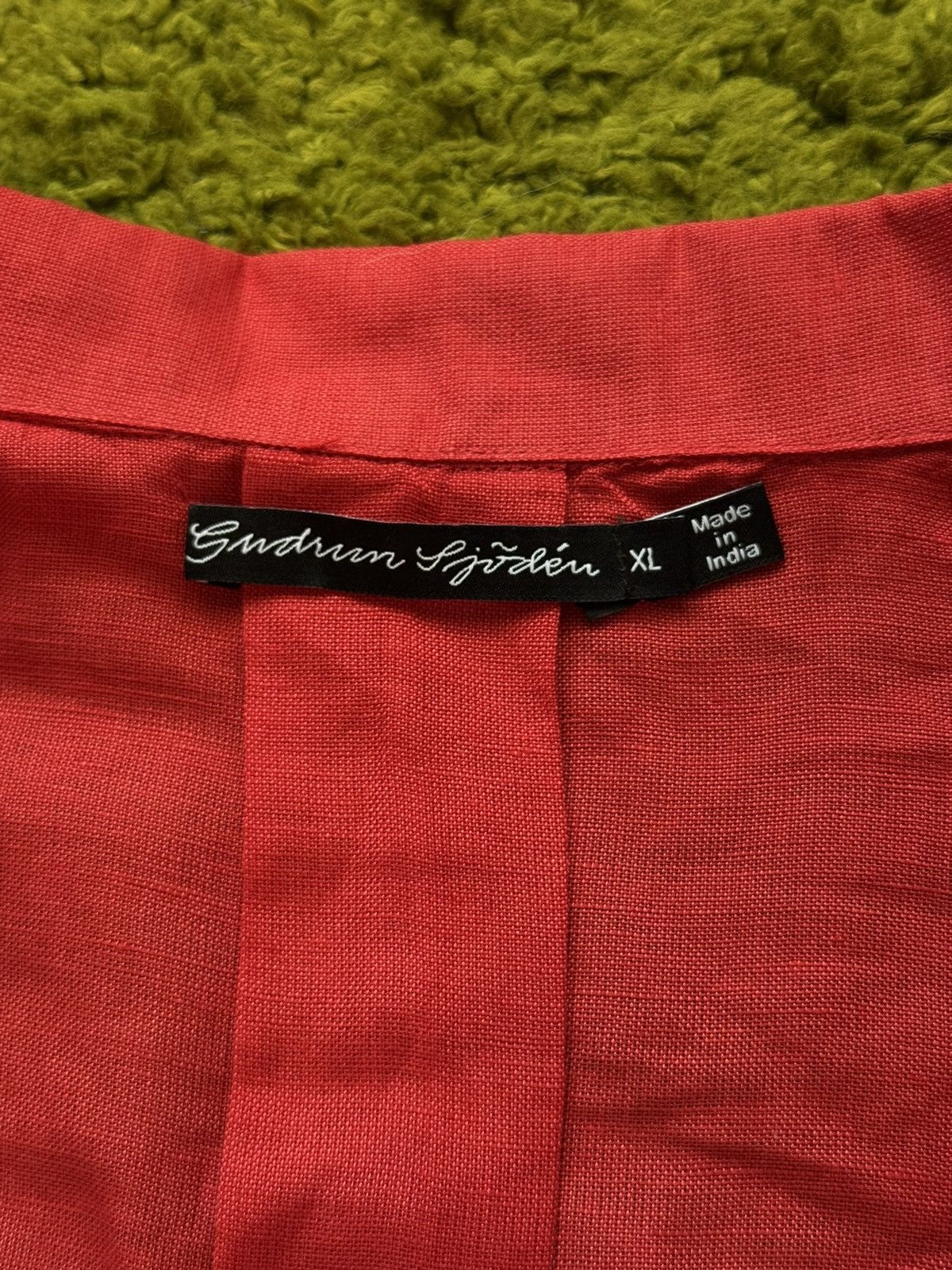 Gudrun Sjoden Gudrun Sjoden linen blend embroidered floral blazer jacket Size XL / US 12-14 / IT 48-50 - 10 Thumbnail