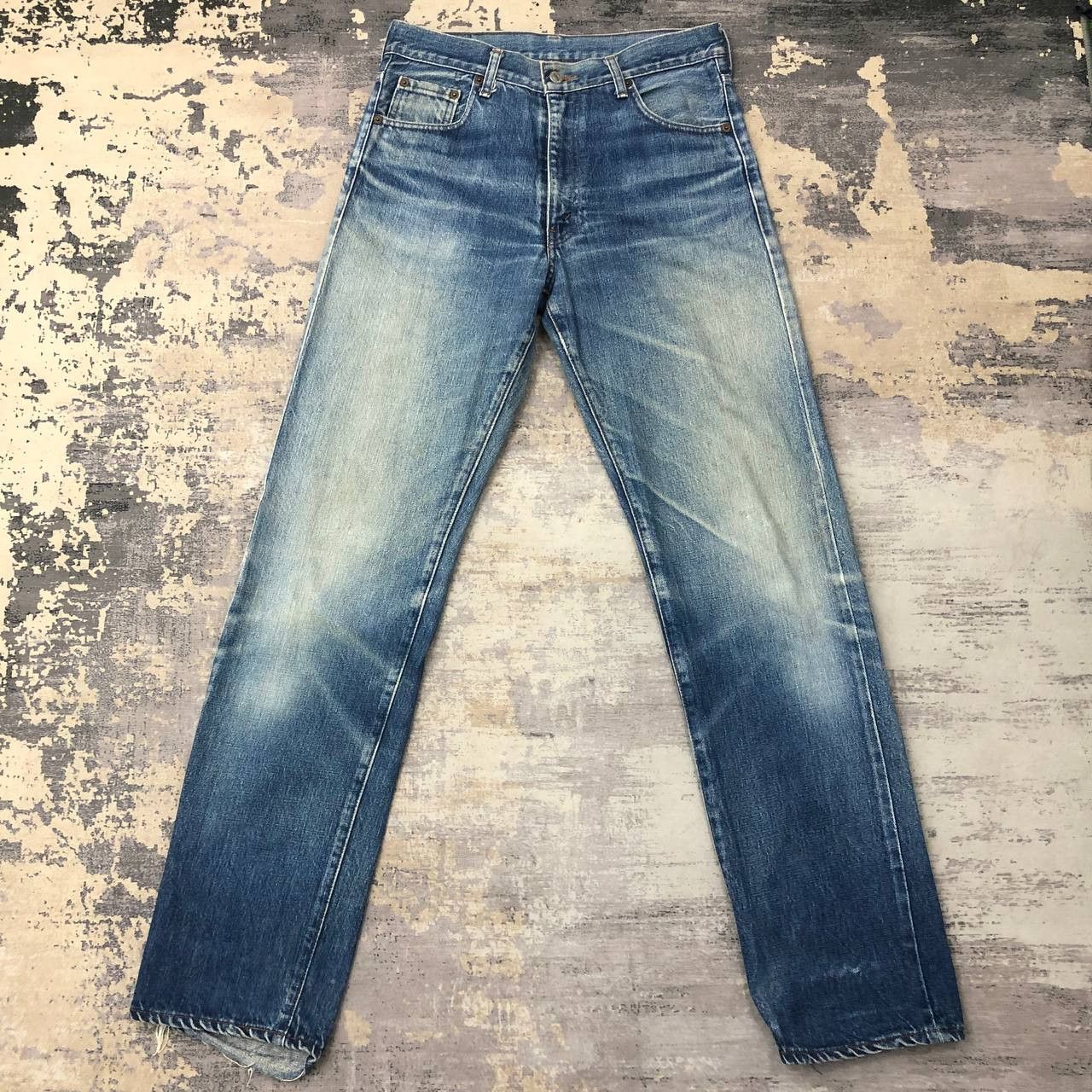 Levi's × Levi's Vintage Clothing P763 VTG BIG E 502xx LEVI'S SELVEDGE DISTRESSED JEANS Size US 31 - 2 Thumbnail