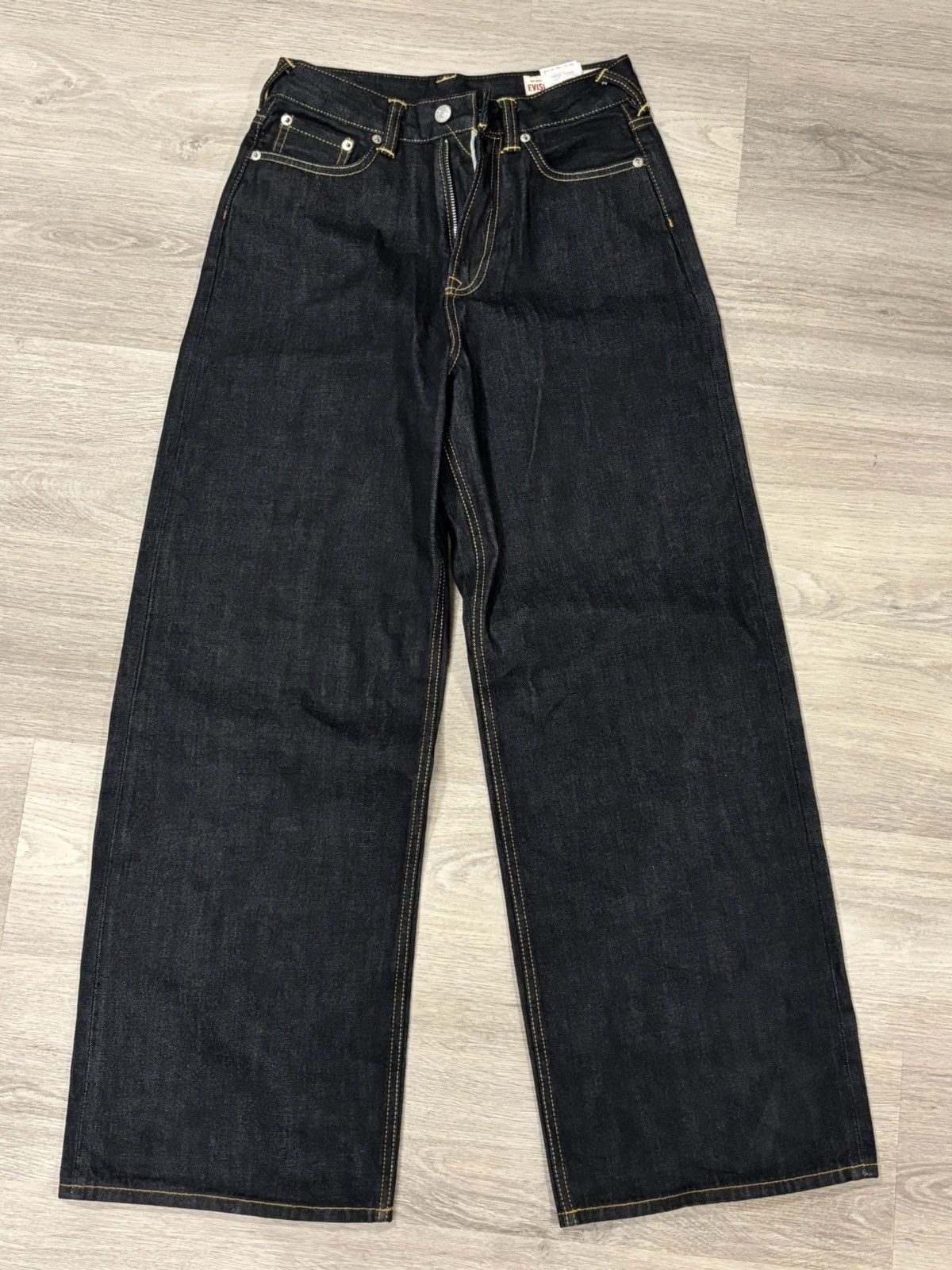 Evisu BRAND NEW Daicock Print Wide Leg Evisu Jeans Size 25" / US 0 / IT 36 - 3 Thumbnail