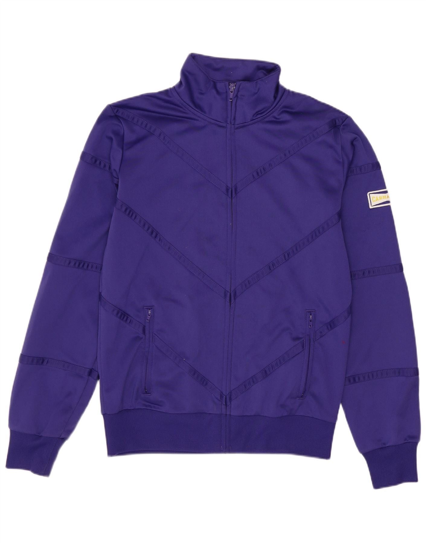 Carhartt Womens Tracksuit Top Jacket UK 10 Small Purple Chevron Polye Size S / US 4 / IT 40 - 1 Thumbnail