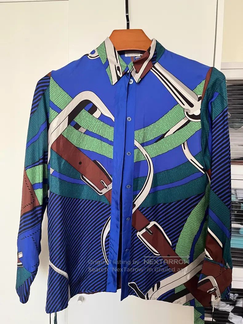 Hermes Hermes Silk Shirt Size XXS / US 00 / IT 34 - 1 Thumbnail