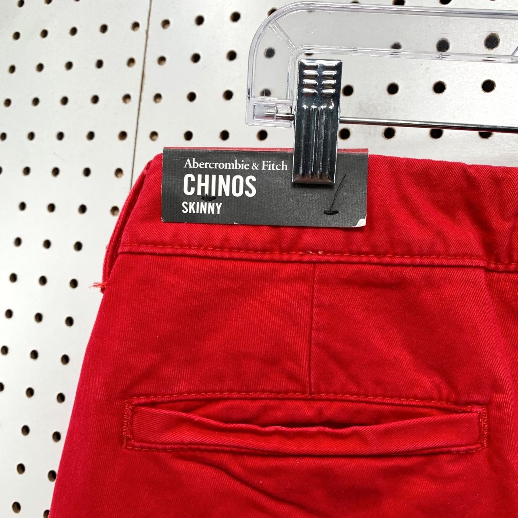 Abercrombie & Fitch Abercrombie Fitch Skinny Chino Pants Mens 30x30 Red NWT Size US 30 / EU 46 - 6 Thumbnail