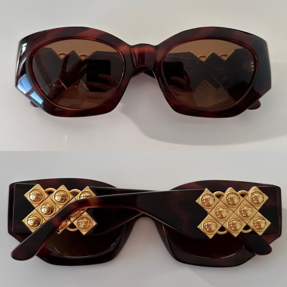 Versace Vintage Versace Multiple Medusa Luxury Sunglasses/ MOD.420/D Size ONE SIZE - 3 Thumbnail