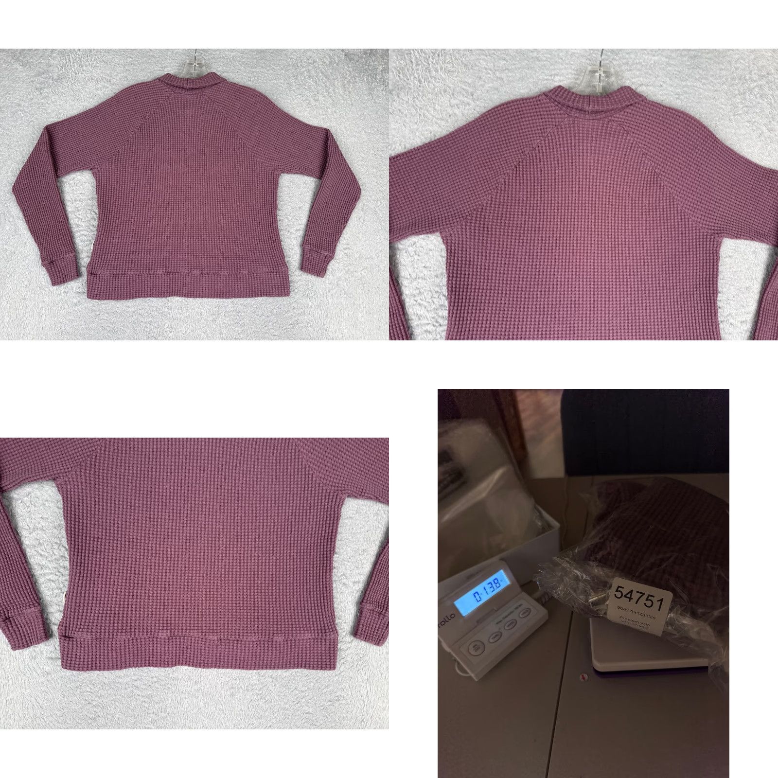 The North Face The North Face Sweater The North Face Purple Cotton Waffle-Knit Mock Neck Women Medium Pullover Casual Lightweight Vintage No Size M / US 6-8 / IT 42-44 - 9 Thumbnail