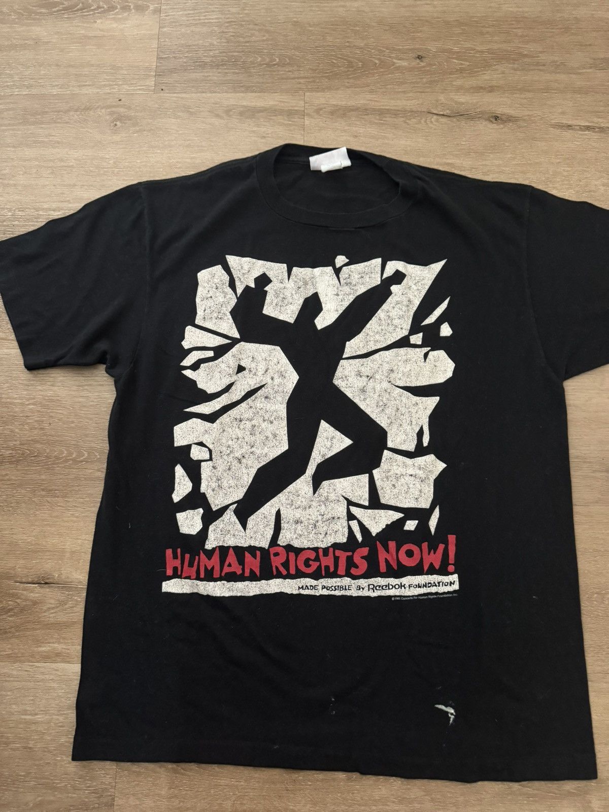Reebok Human Rights Now! Reebok 1988 World Tour Concert Tee Large Size US L / EU 52-54 / 3 - 16 Thumbnail