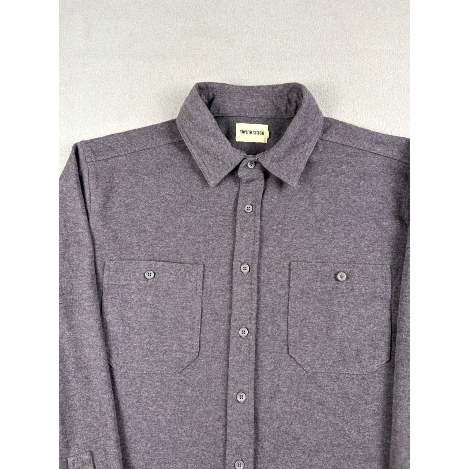 Taylor Stitch Taylor Stitch Shirt Men’s Size 40 Gray Button-Up Long Sleeve Organic Cotton Blend Regular Pocketed Old? No. Size US L / EU 52-54 / 3 - 2 Thumbnail