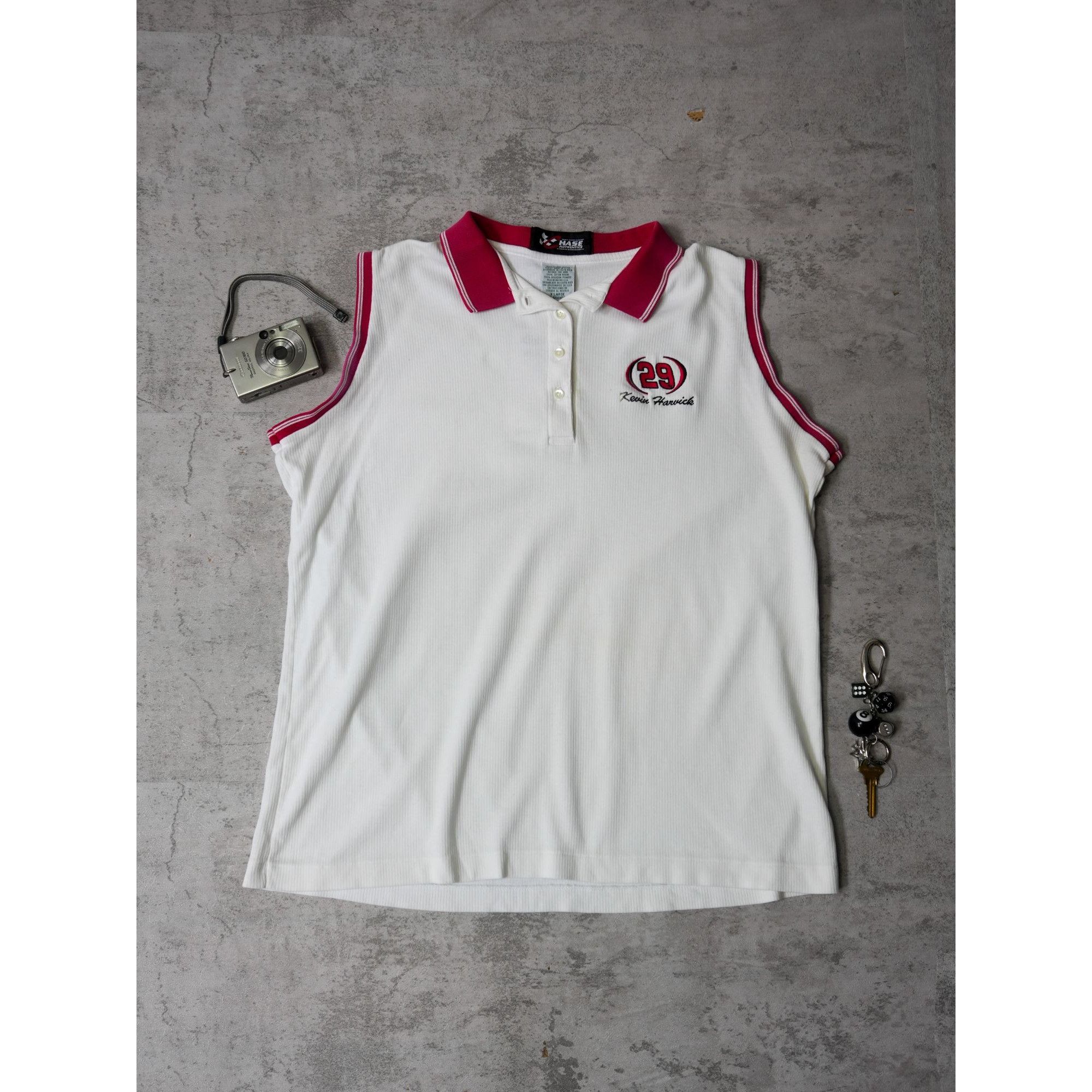 NASCAR Kevin Harvick Nascar Sleeveless Polo Size XL / US 12-14 / IT 48-50 - 1 Thumbnail