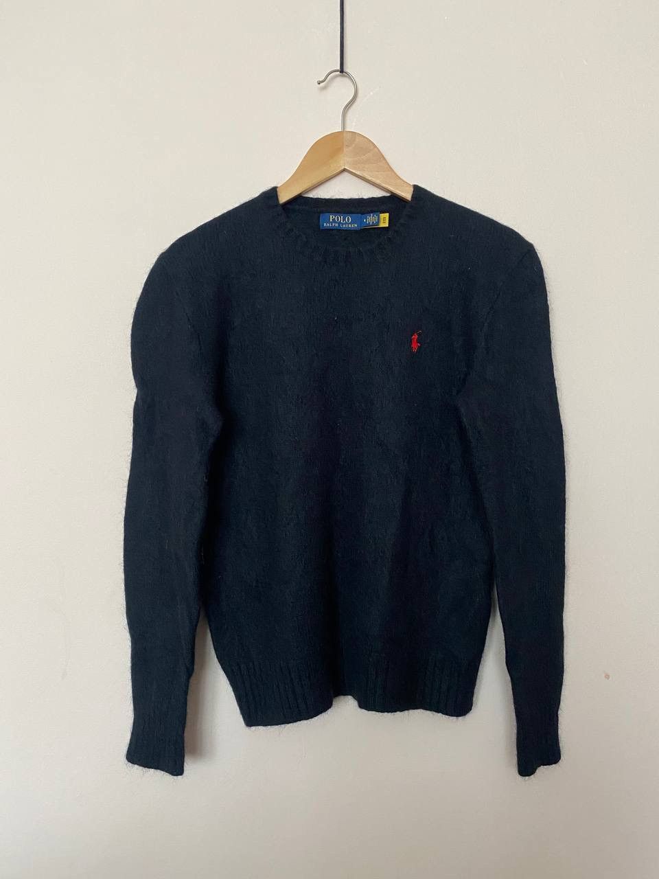 Polo Ralph Lauren Polo Ralph Lauren Sweater Black 100% Wool Crew Neck Mens M Size US M / EU 48-50 / 2 - 1 Thumbnail