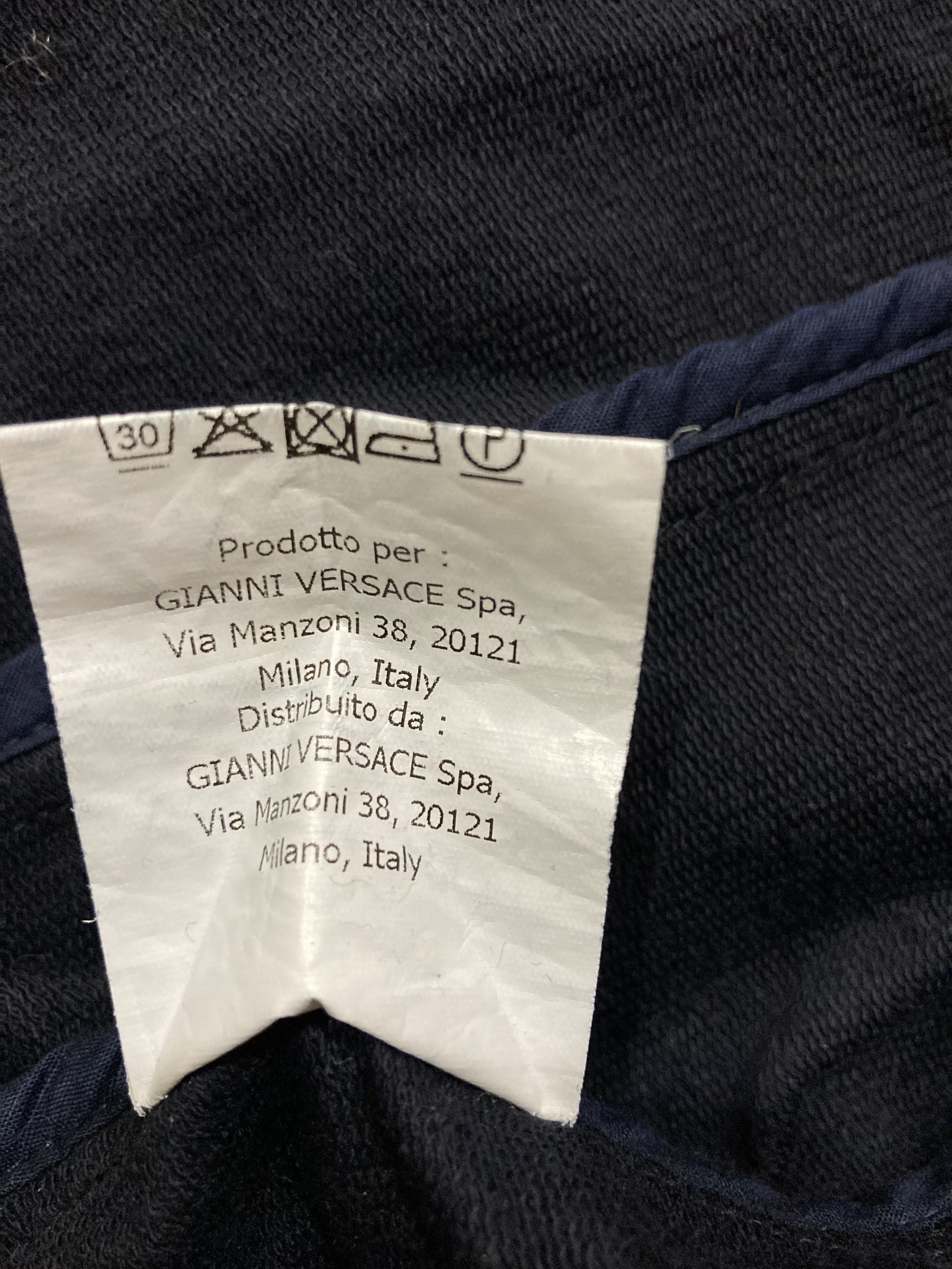 Versace Navy Blue Young Versace Jacket Kids, Made in Italy Size US XXS / EU 40 - 11 Thumbnail