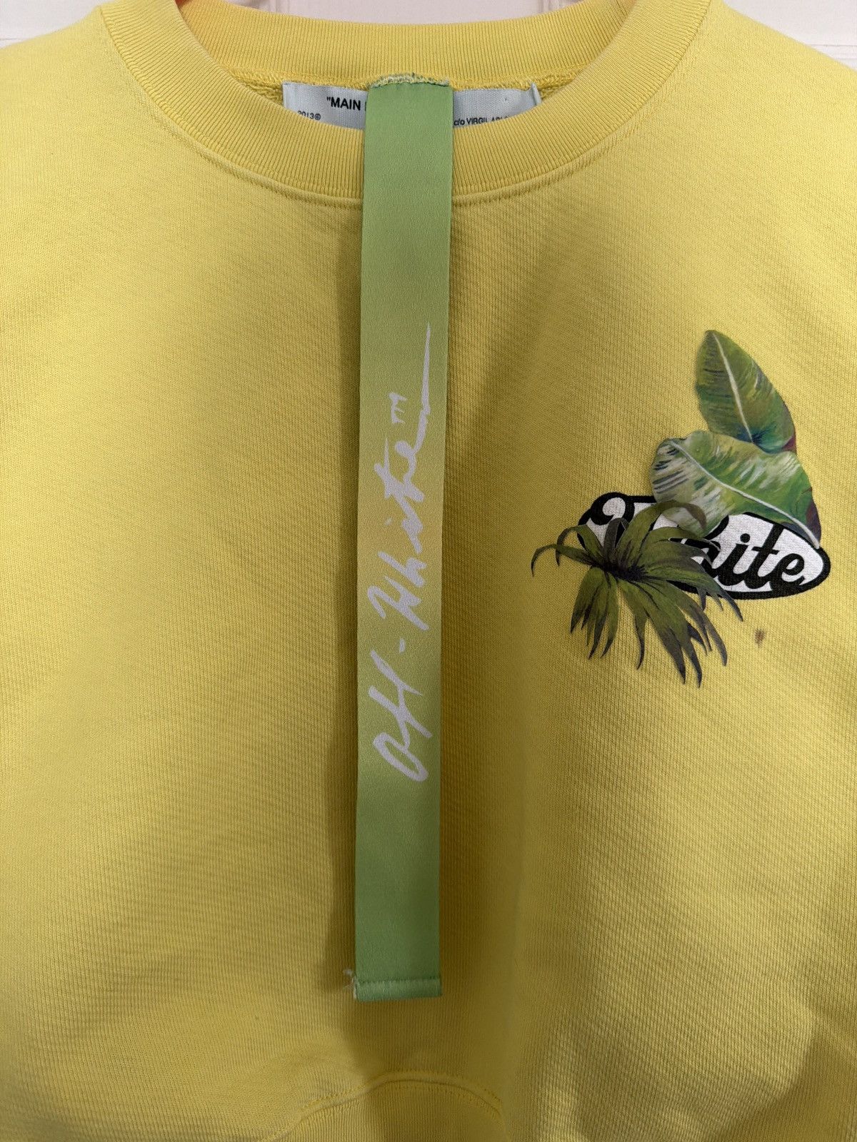 Off-White Off-White Racing Crop-Top Sweatshirt - Large Size L / US 10 / IT 46 - 4 Thumbnail