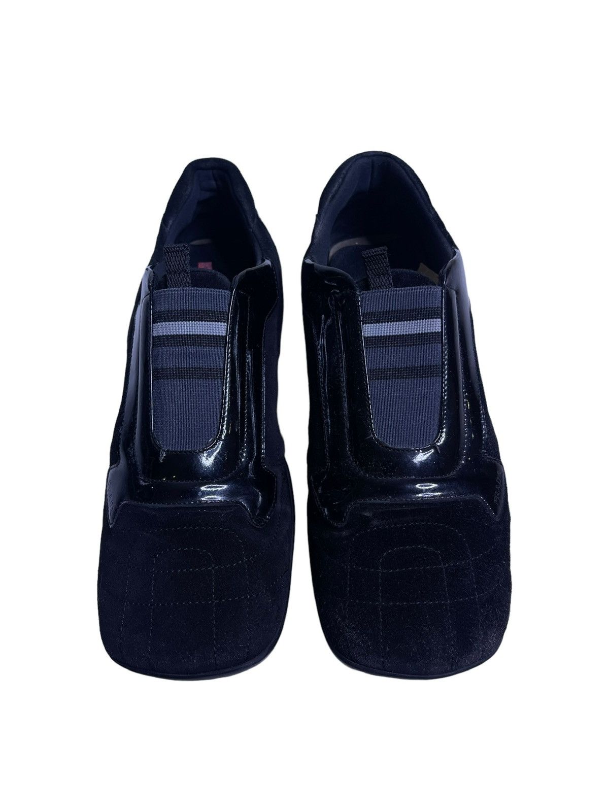 Prada × Vintage Vintage Prada square toe sneakers Size US 8.5 / IT 38.5 - 8 Thumbnail
