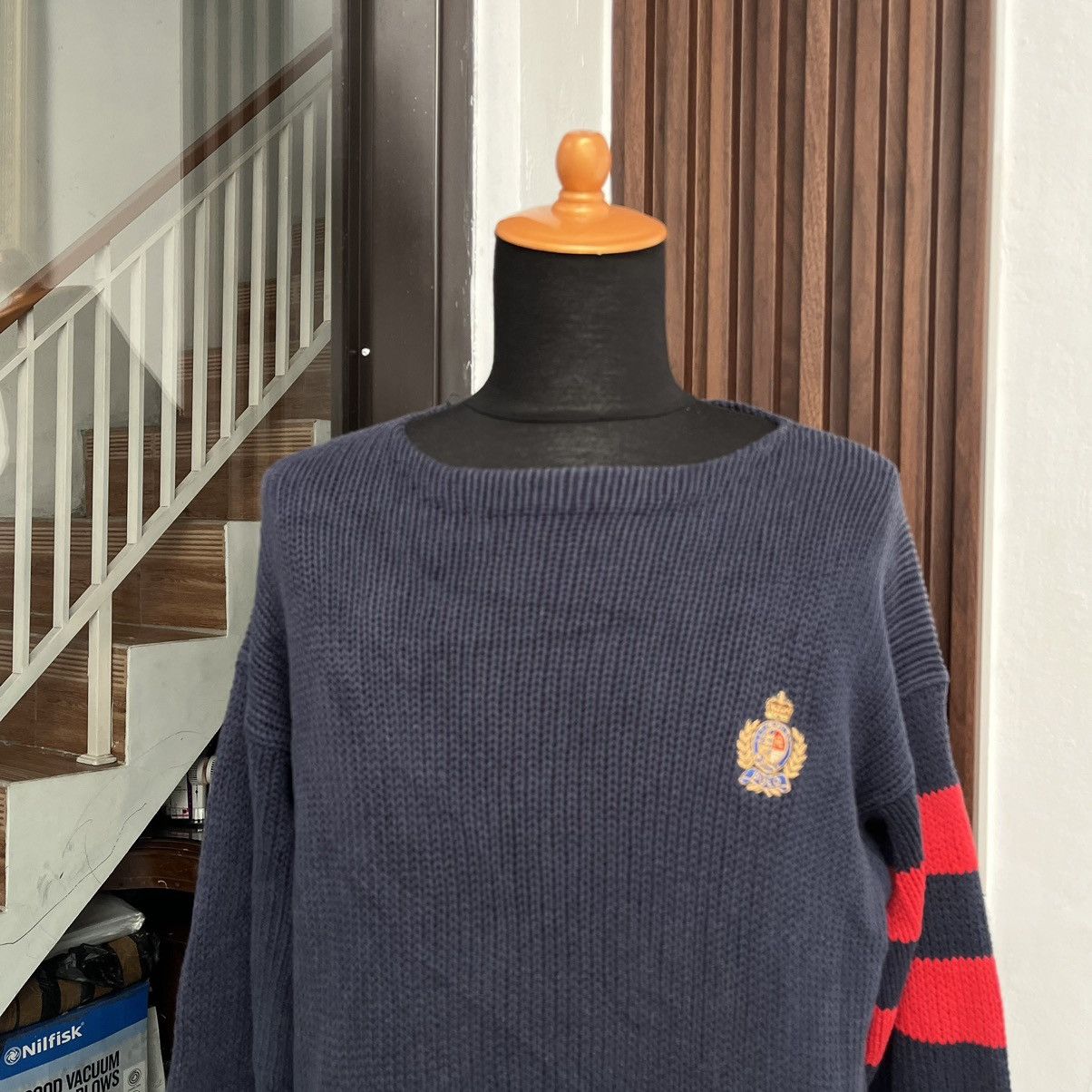 Polo Ralph Lauren × Ralph Lauren × Vintage Vintage 90s Polo Ralph Luren CREST Logo Knitwear Size US L / EU 52-54 / 3 - 2 Thumbnail