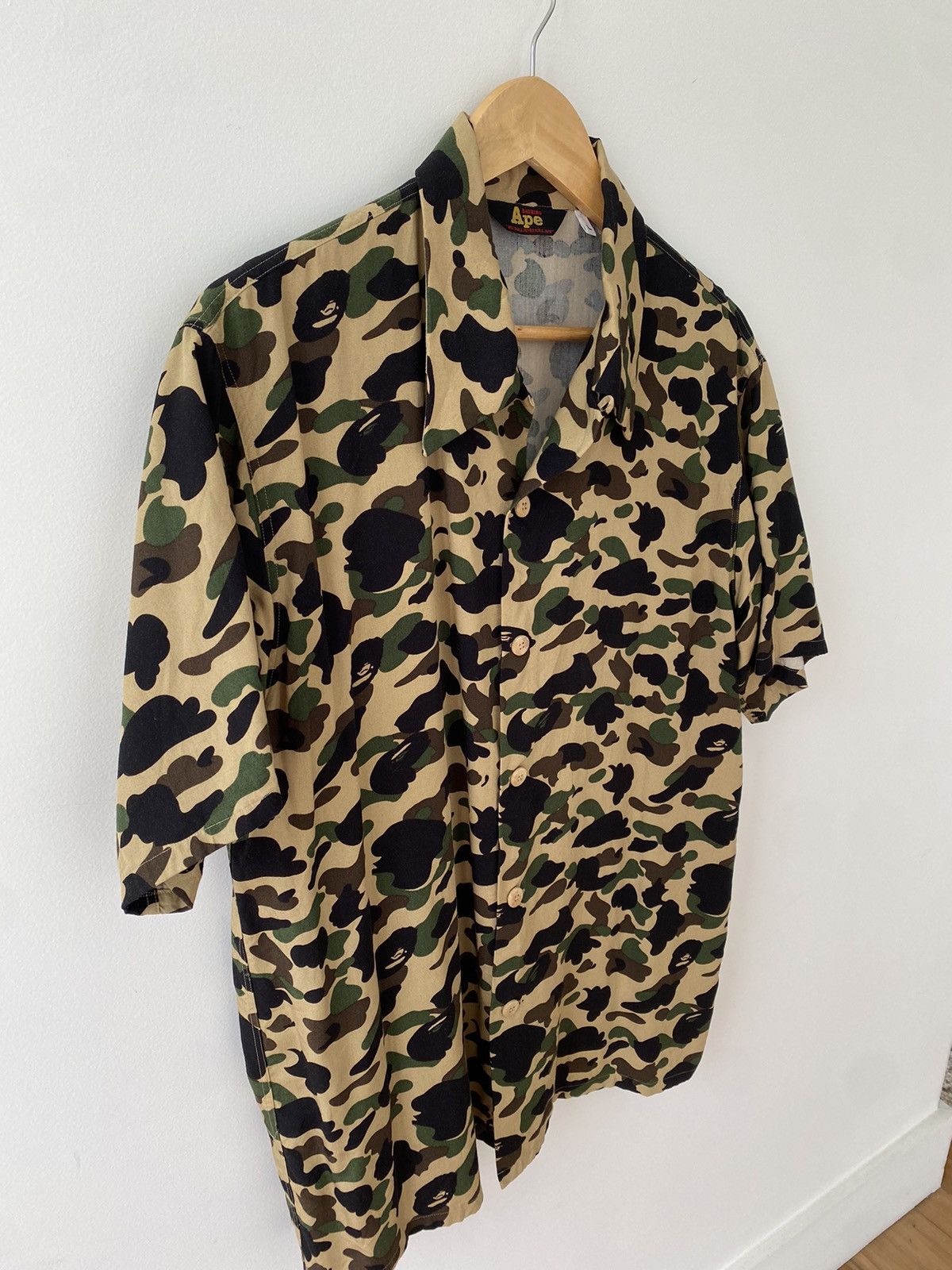 Bape Bape 90s Short Sleeve 1st Camo Shirt Size US L / EU 52-54 / 3 - 4 Thumbnail