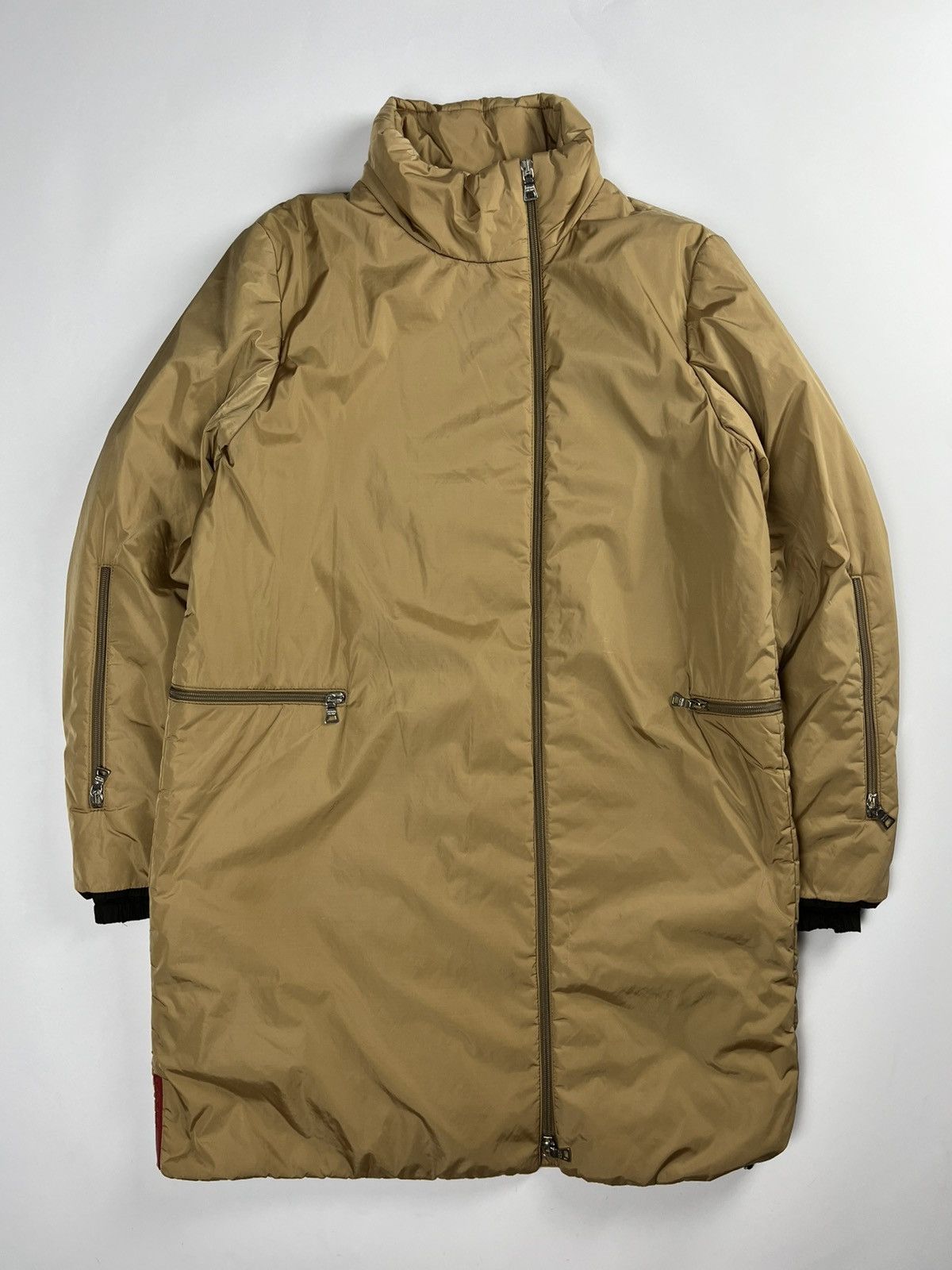 Prada Prada Linea Rossa Camel Asymmetric Zipper Jacket FW 1999 Size M / US 6-8 / IT 42-44 - 1 Thumbnail