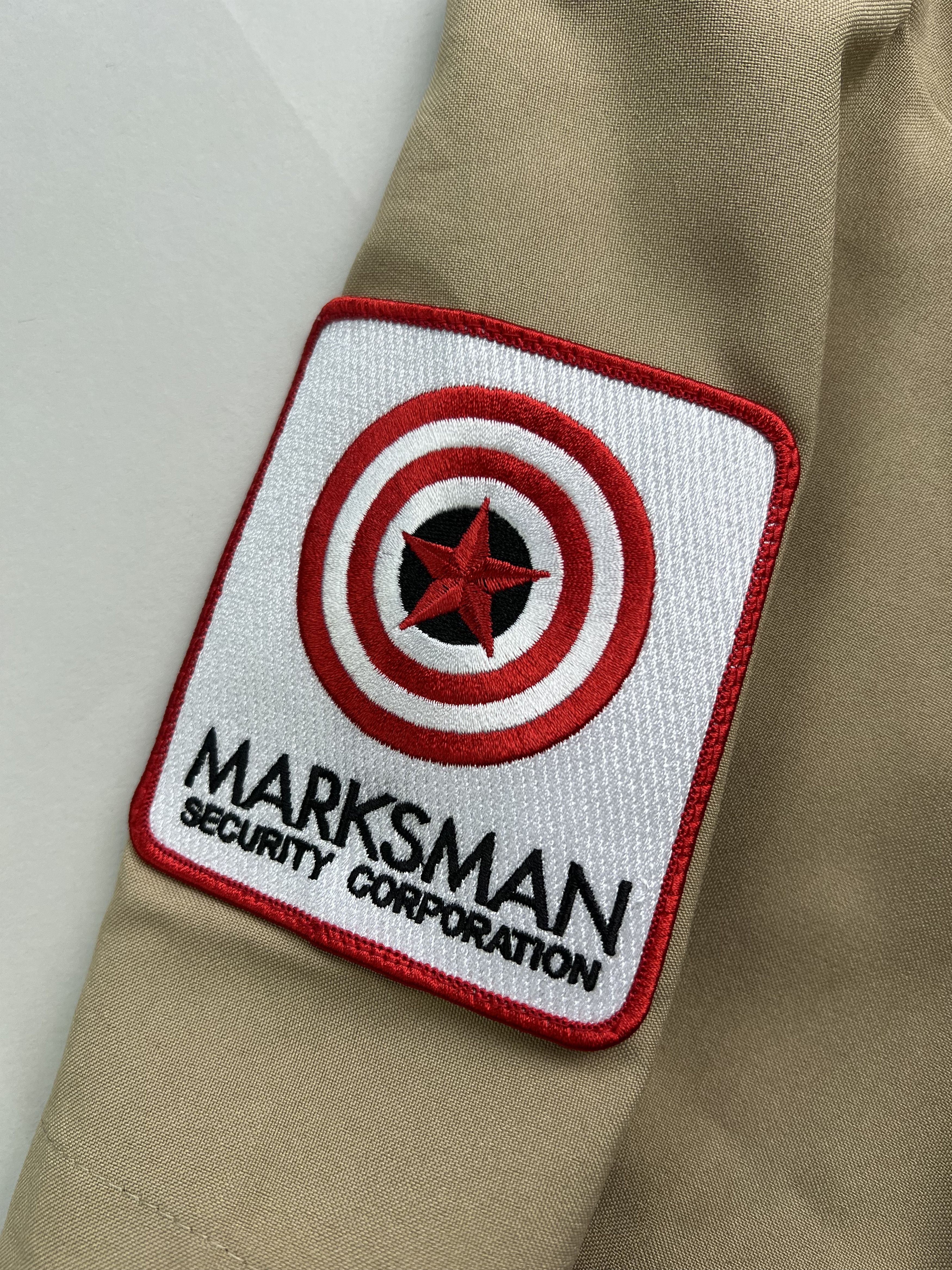 Vintage Vintage Marksman Security Work Shirt Khaki Beige Medium Size US M / EU 48-50 / 2 - 4 Thumbnail
