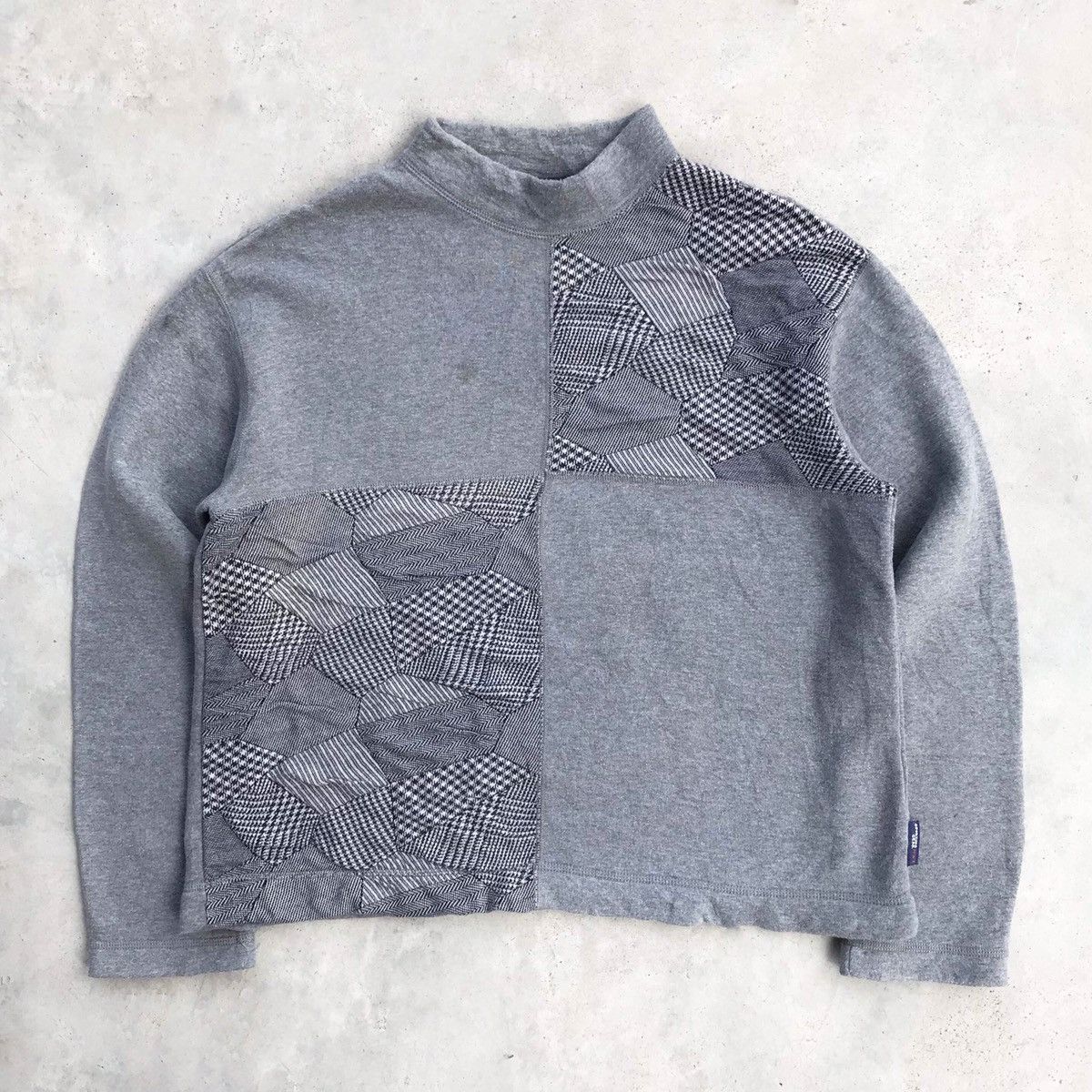image of Archival Clothing x Avant Garde Vintage 90's Hai Sporting Gear " Indigo " L/s Turtleneck in Grey (S