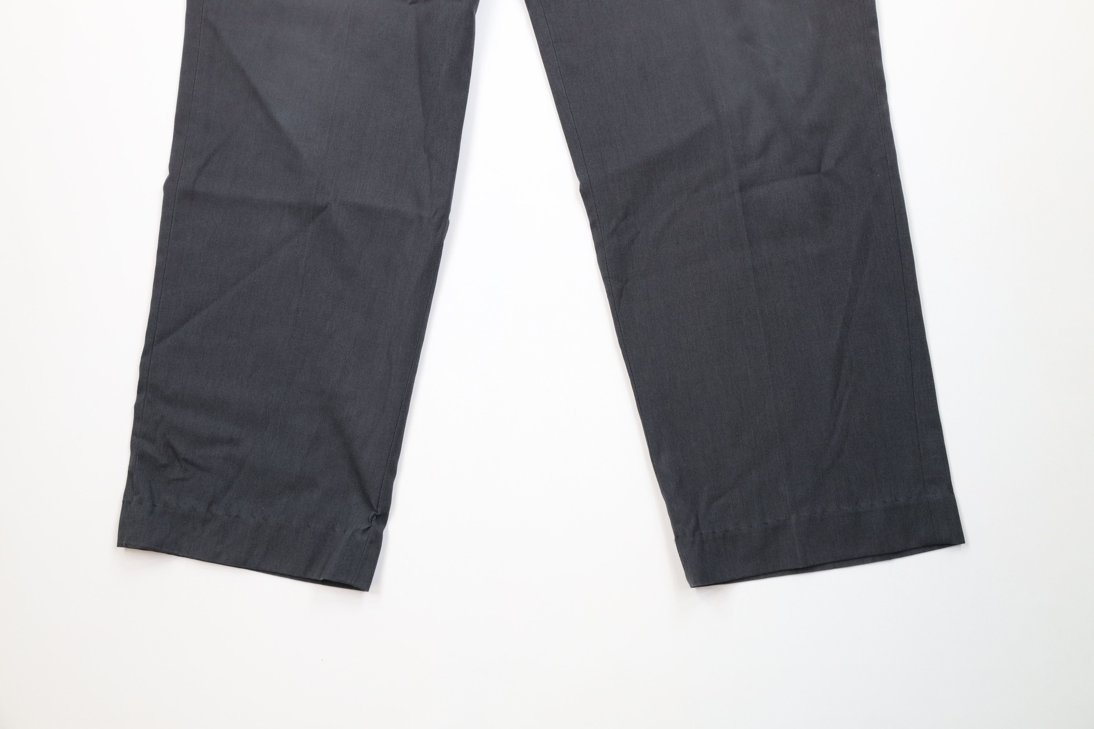 Vintage Y2K Streetwear Wide Leg Chino Pants Trousers Dark Gray Size US 34 / EU 50 - 4 Thumbnail