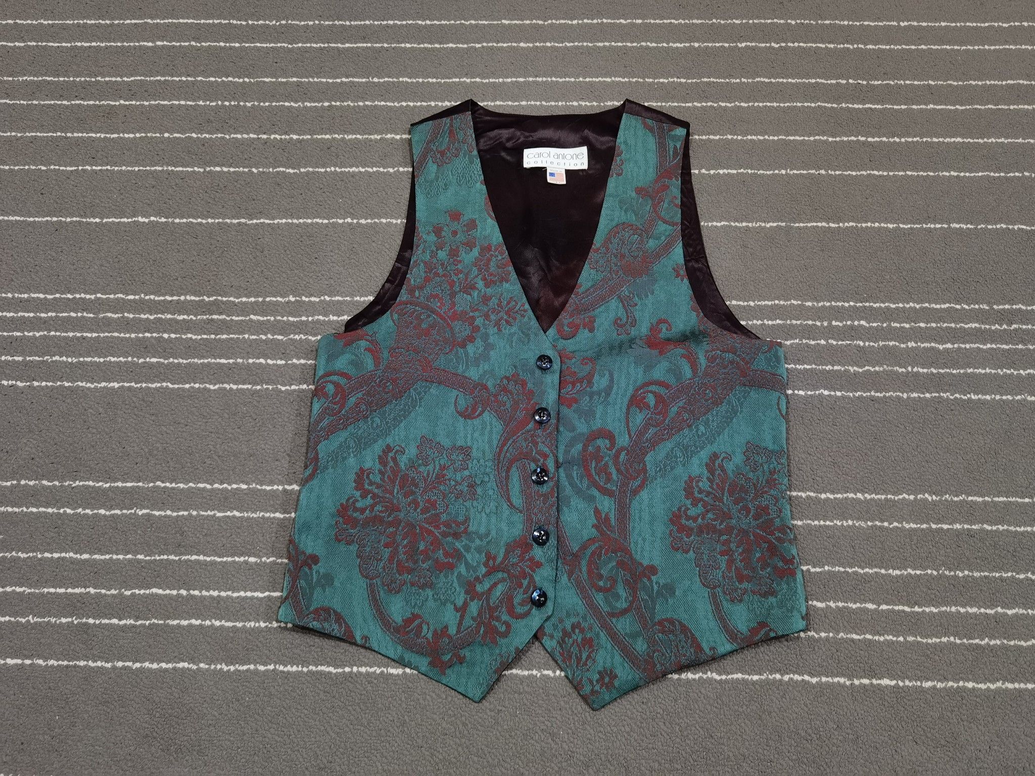 Vintage Carol antone collection vest usa S 7219 Size 34S - 4 Thumbnail