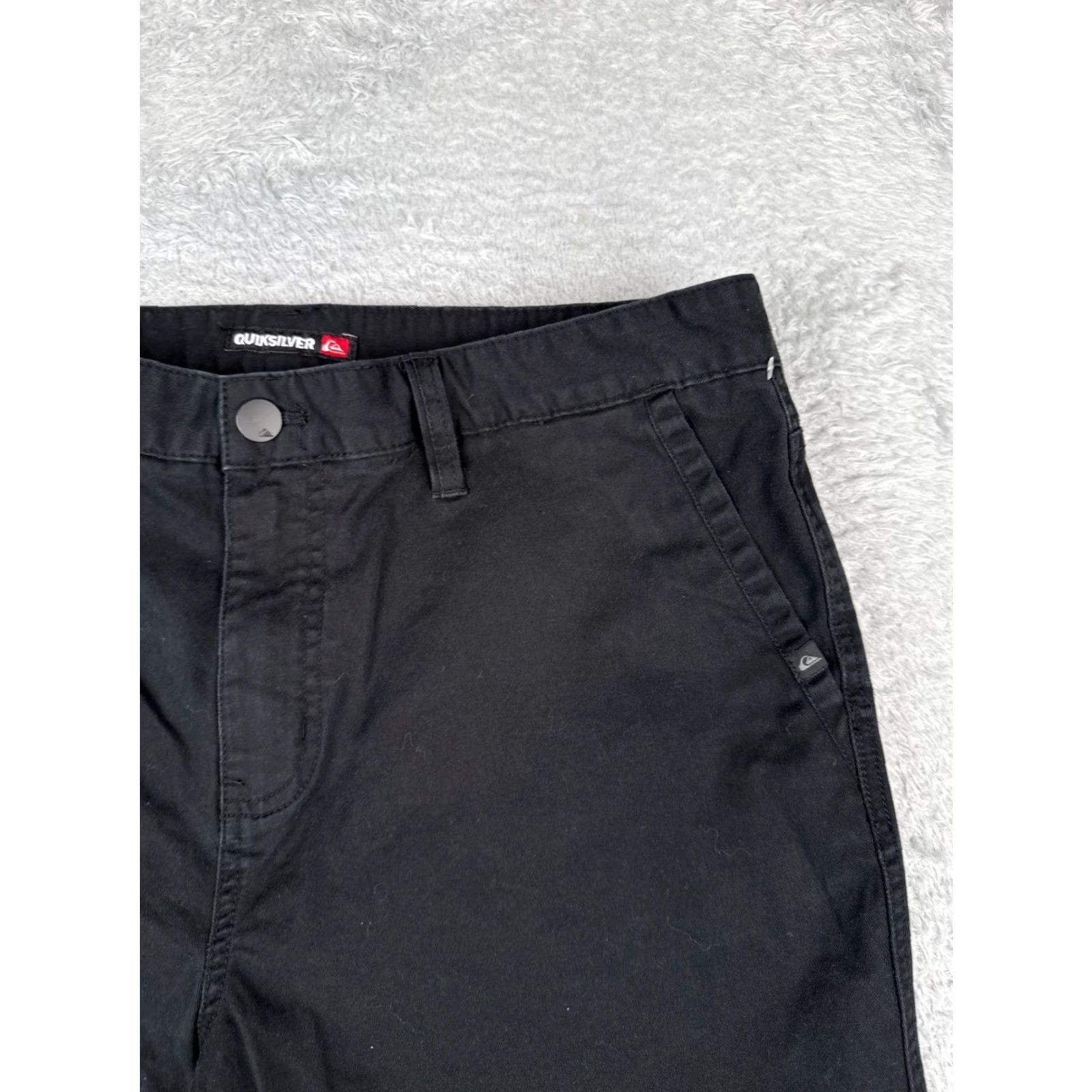 Quiksilver Quiksilver Shorts Men 36 Black Cotton Blend Twill Chino Skate Beach Casual 36x10 Size US 36 / EU 52 - 5 Thumbnail