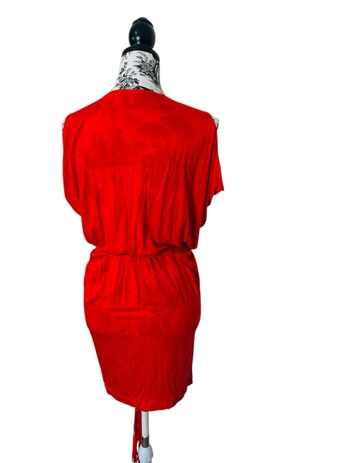 Country Road Country Road Drape Dress Waist Tie Red - Size XS (#006) Size XS / US 0-2 / IT 36-38 - 5 Thumbnail