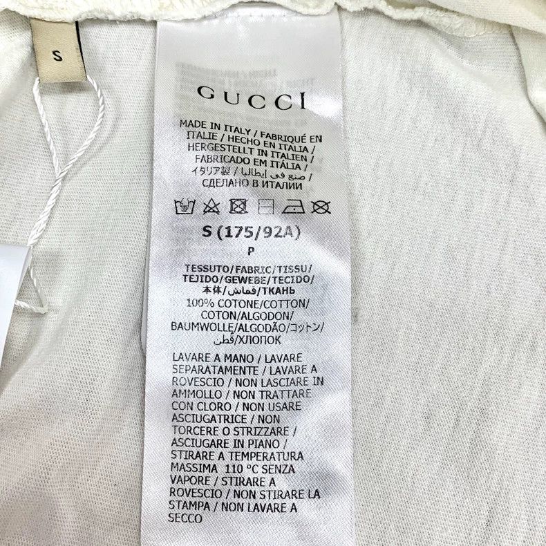 Gucci Gucci White tiger head logo letter print cotton round-neck Size US S / EU 44-46 / 1 - 7 Thumbnail
