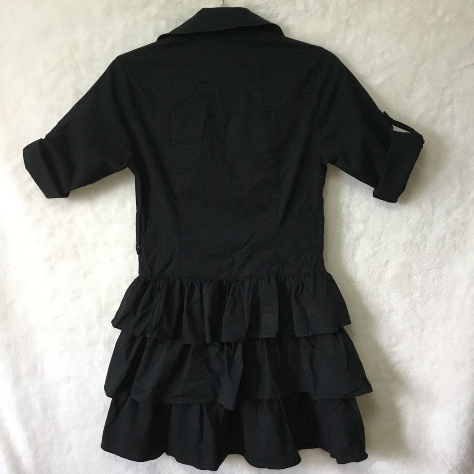 Other Fishbowl Black Ruffled Dress Size S / US 4 / IT 40 - 7 Thumbnail