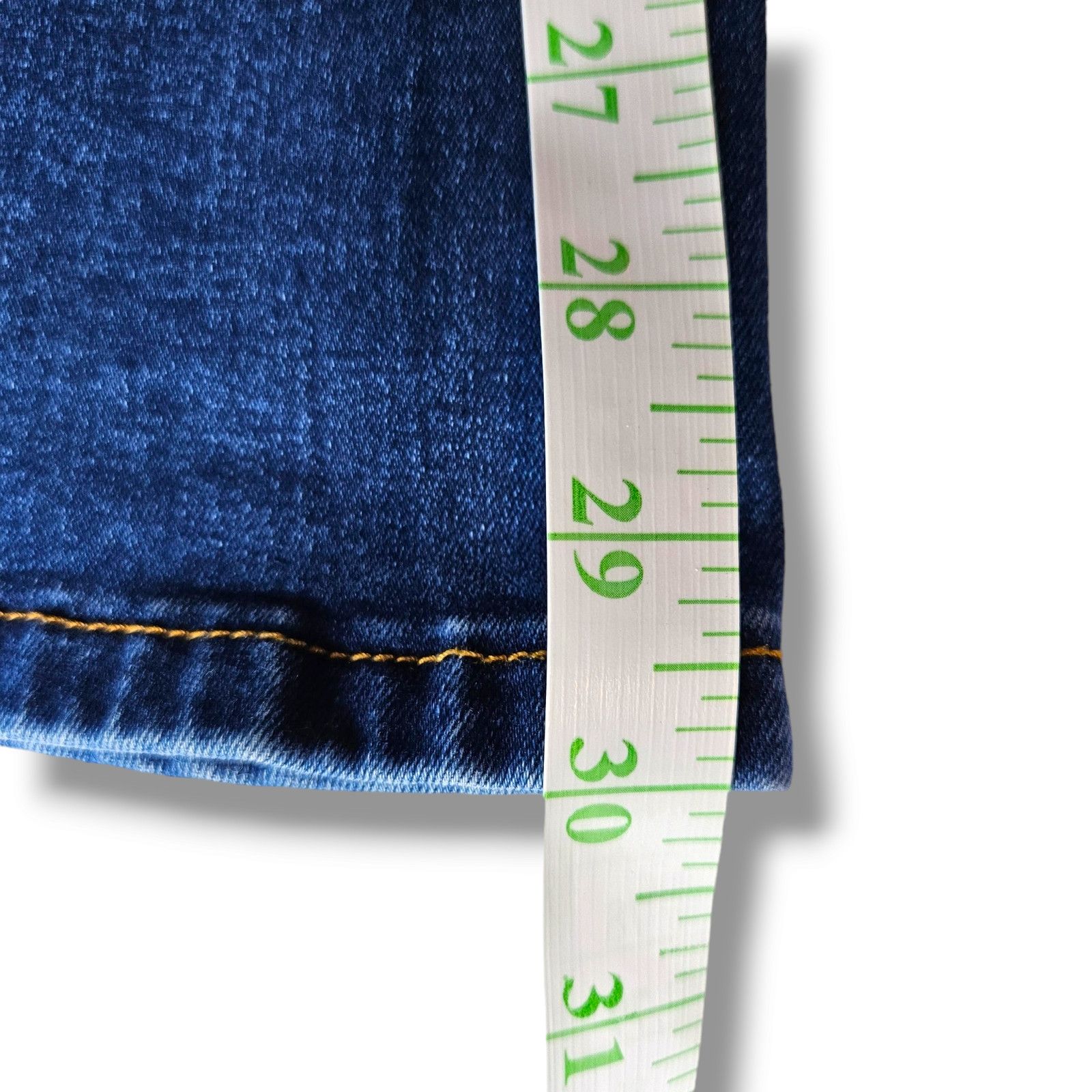 Other EUC Bamboo Juniors High Waist Flare Jeas Sz. 11x30 Dark Wash Size 28" / US 6 / IT 42 - 11 Thumbnail