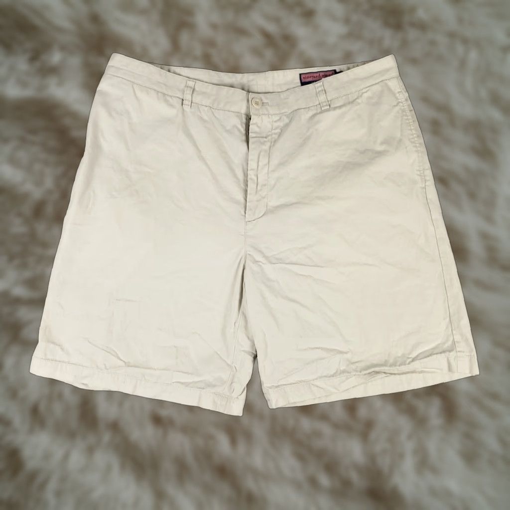 Vineyard Vines VINTAGE Vineyard Vines Shorts Men Size 40 Beige Cotton Chino Casual Flat Front Pockets Size US 40 / EU 56 - 1 Thumbnail