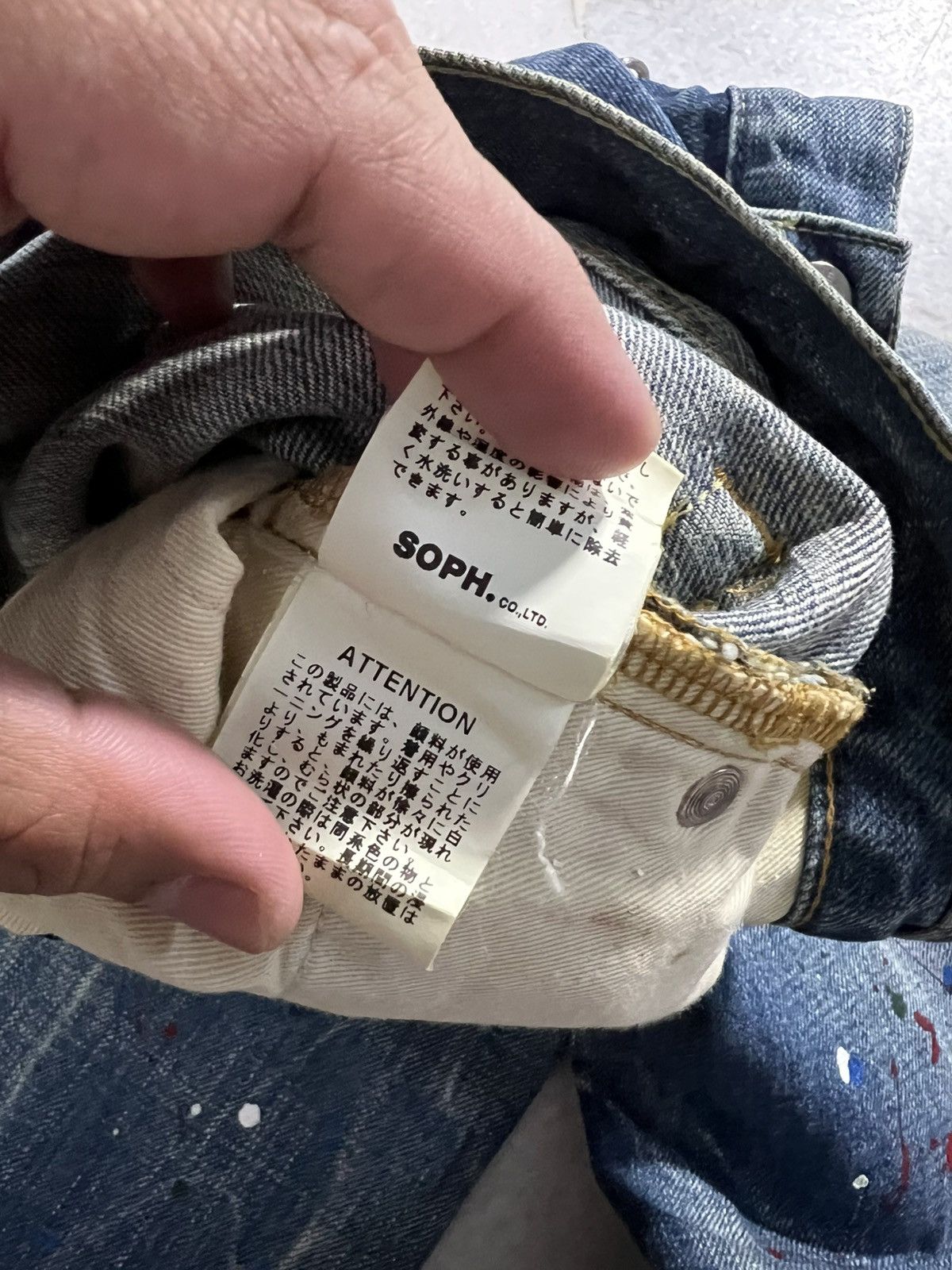 If Six Was Nine × Seditionaries × Sophnet. 💥Rare💥Vintage Sophnet. Painter Ripped Backle Back Jeans Size US 32 / EU 48 - 22 Thumbnail