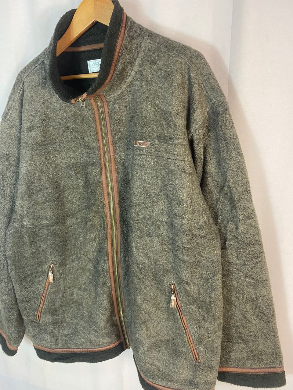 Japanese Brand × Vintage Vintage crocodile fleece zipper jacket Size US L / EU 52-54 / 3 - 3 Thumbnail