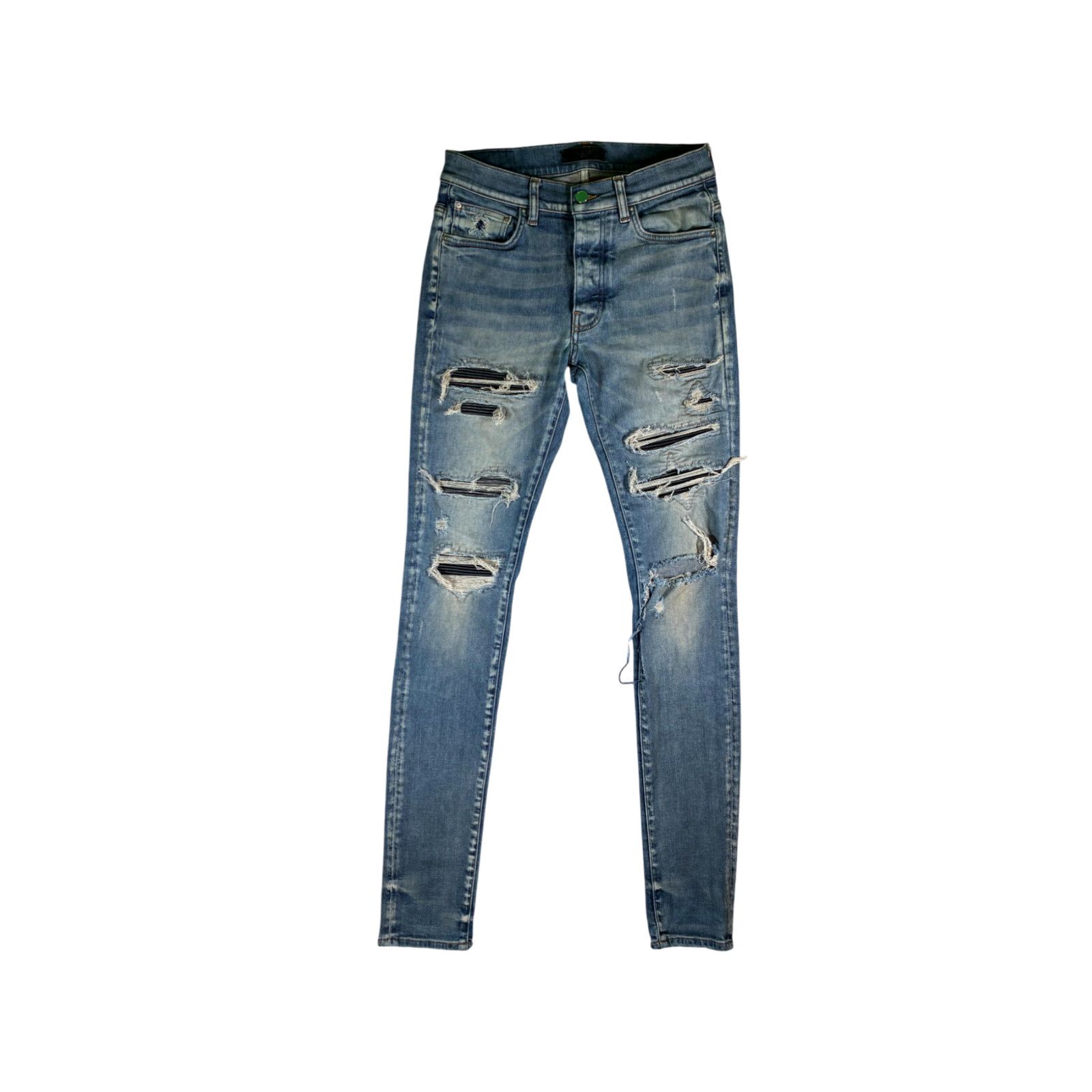 Amiri Amiri Patch Dark Wash & Black Jeans Size US 30 / EU 46 - 1 Thumbnail