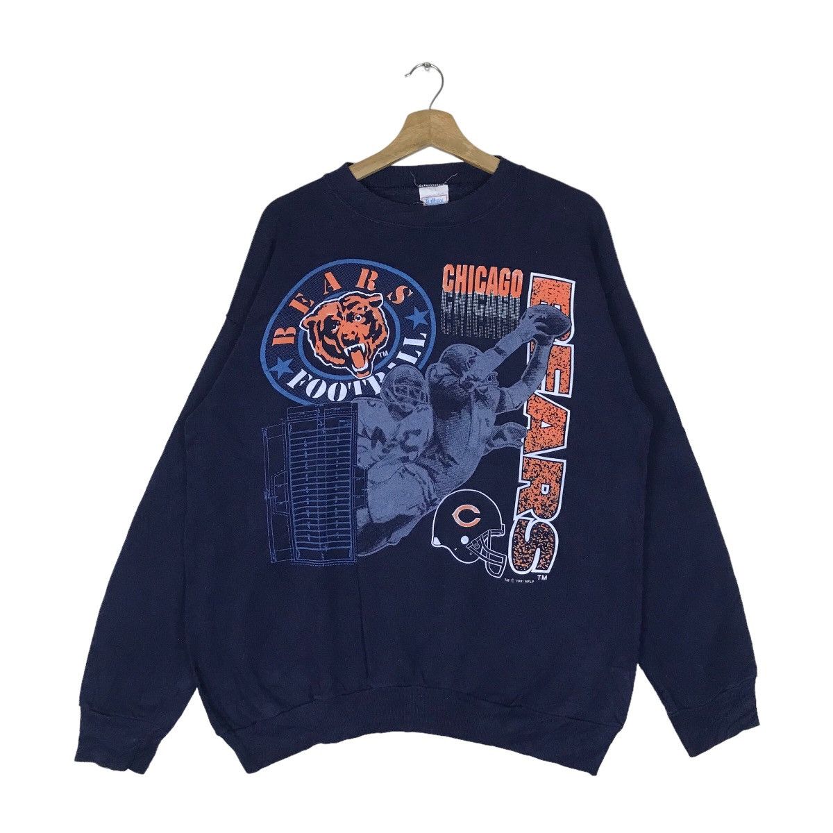 Vintage Tultex Chicago Bears Football Apparel Pullover