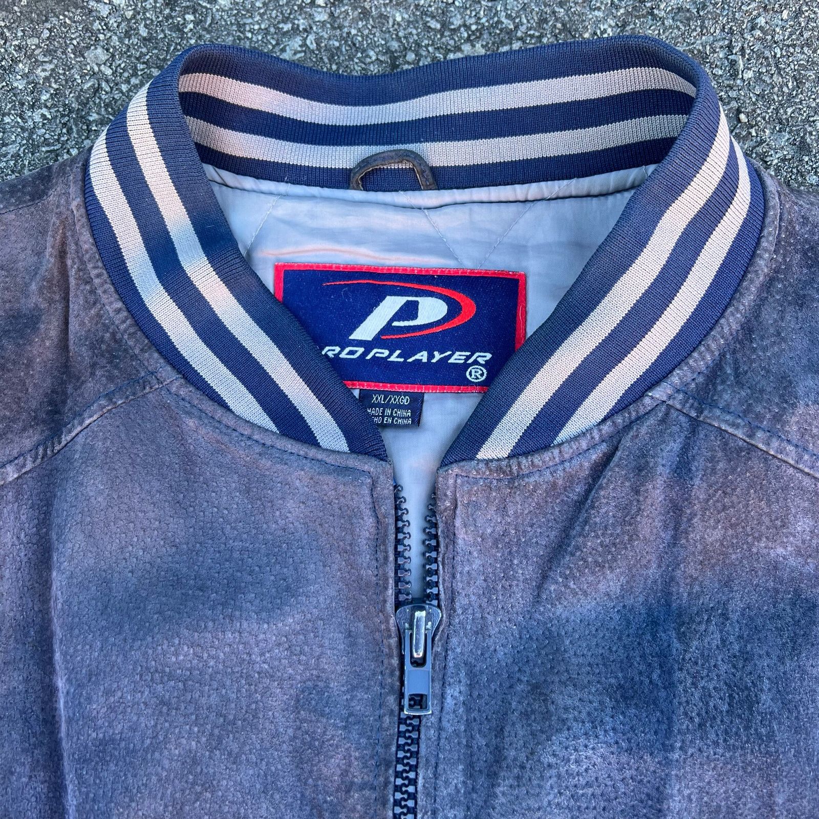 Vintage Vintage ProPlayer Wolf Pack SUEDE LEATHER Varsity Jacket XXL Size US XXL / EU 58 / 5 - 3 Thumbnail