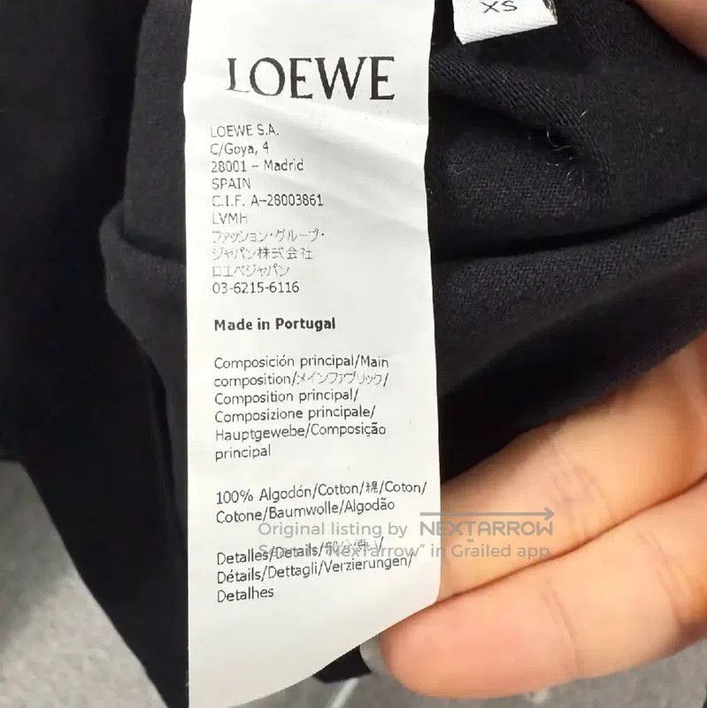 Loewe Loewe Black Cotton Graphic T-Shirt for Women . Size XS / US 0-2 / IT 36-38 - 4 Thumbnail