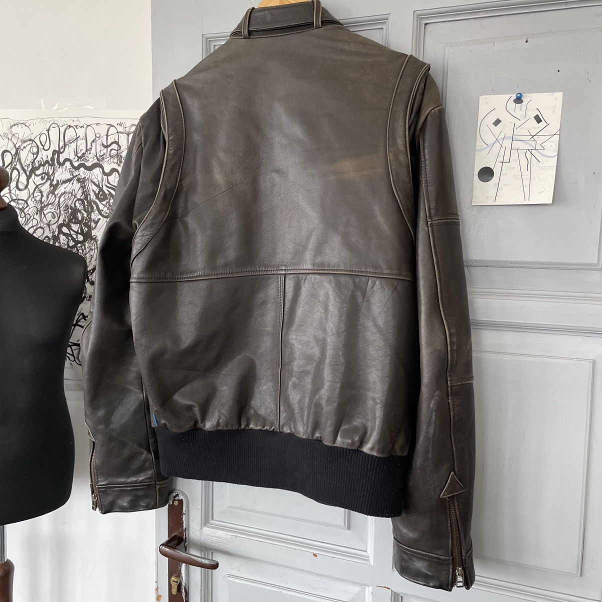 Vintage Vintage Avantgarde Cargo Leather Jacket sz M Size US M / EU 48-50 / 2 - 7 Thumbnail