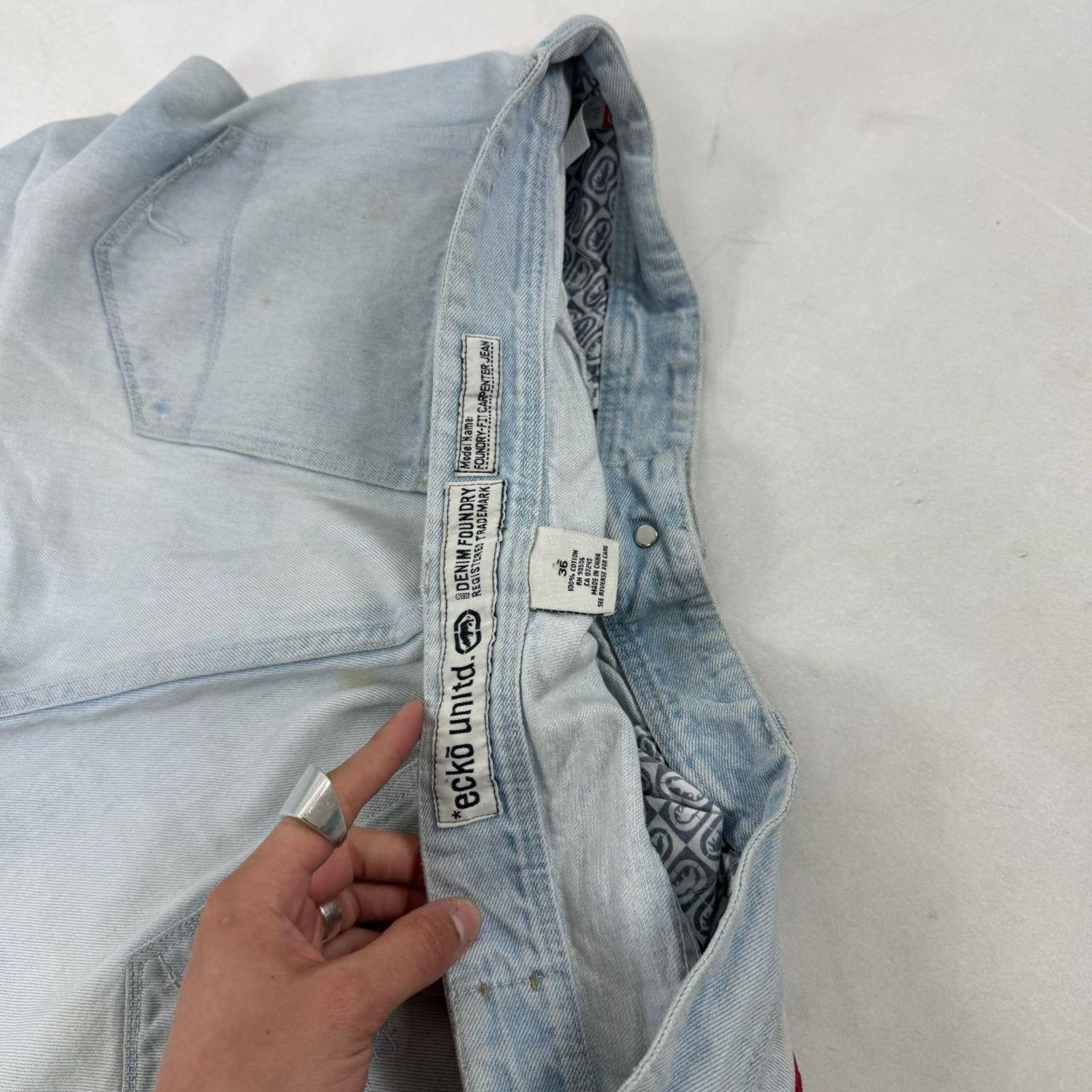 Ecko Unltd. × JNCO × Vintage Vintage y2k ecko unltd grunge archive faded baggy rare jeans Size US 36 / EU 52 - 6 Thumbnail