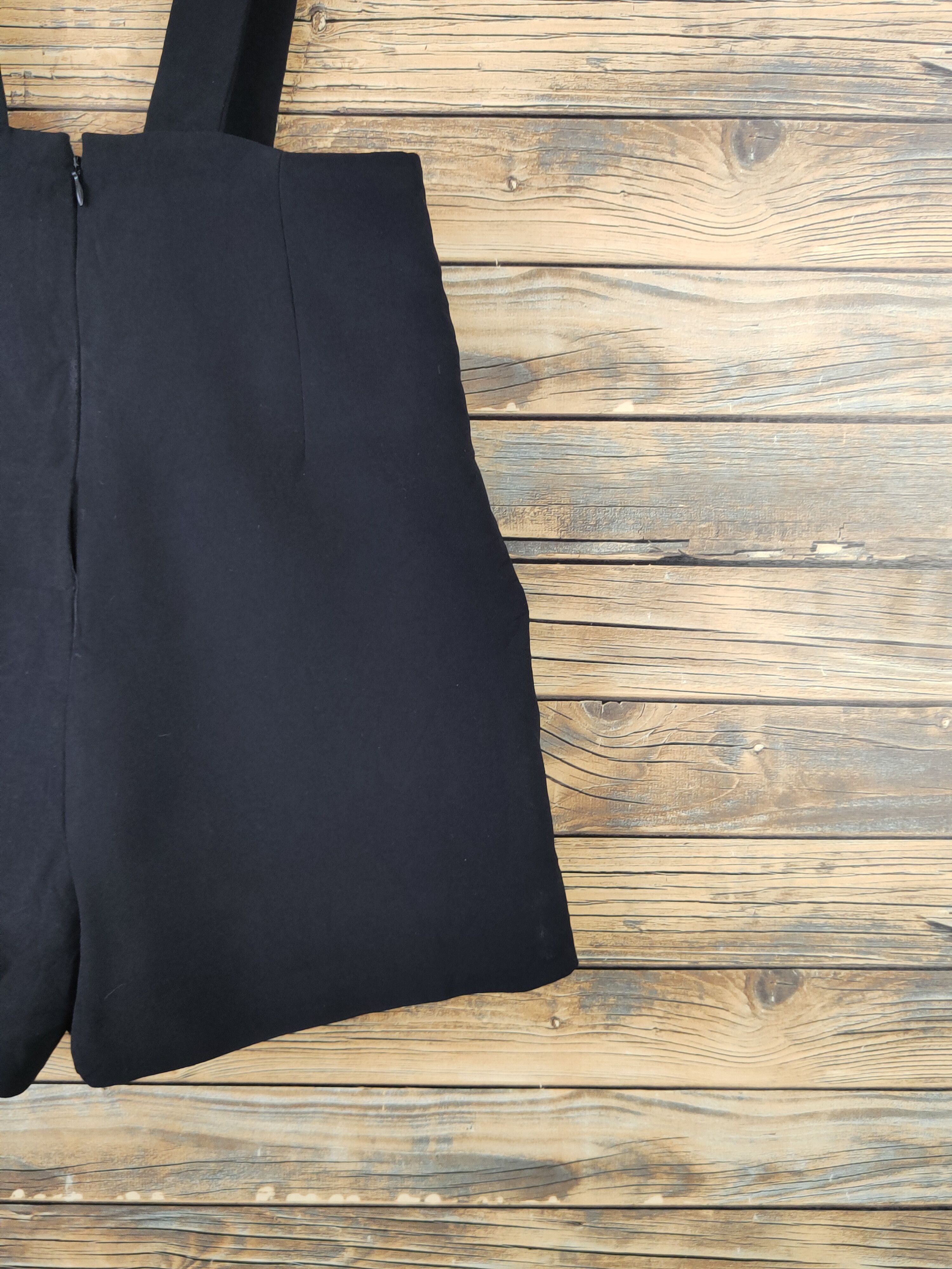 Japanese Brand × Vintage Exclusive Stuff by D&V Black Shortall Jumpsuits Size 27" / US 4 / IT 40 - 10 Thumbnail