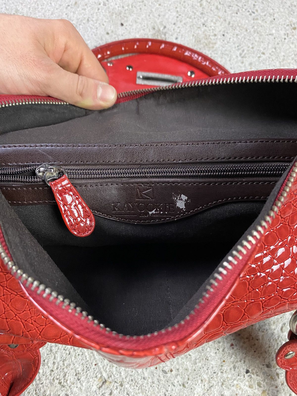 Japanese Brand Vintage hand bag red y2k fashion japan leather Size ONE SIZE - 4 Thumbnail