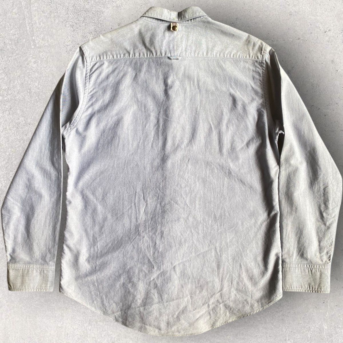 Visvim Blue Oxford Shirt With Circle Pocket Size US M / EU 48-50 / 2 - 3 Thumbnail