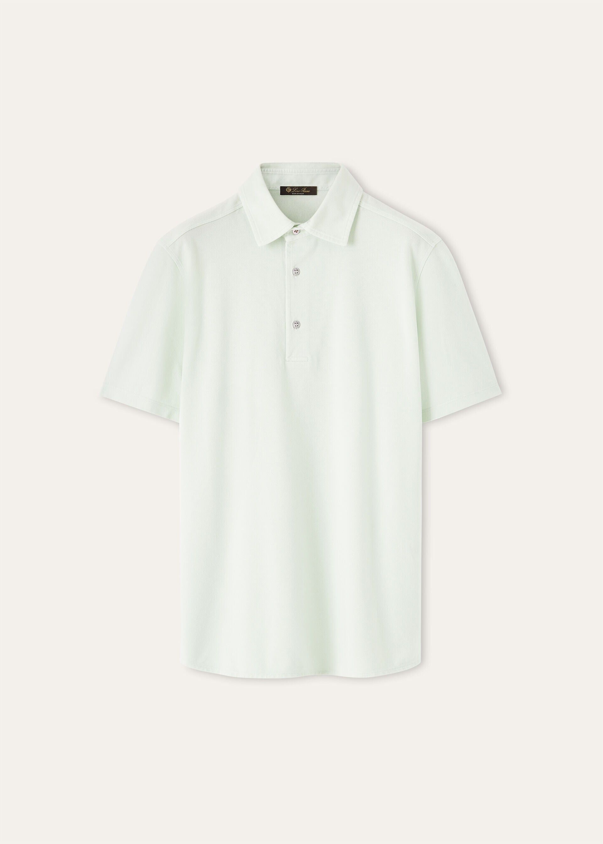 Loro Piana os11x0226 FAP9959 Brenna Polo Shirt in Iced Noise Size US M / EU 48-50 / 2 - 1 Thumbnail