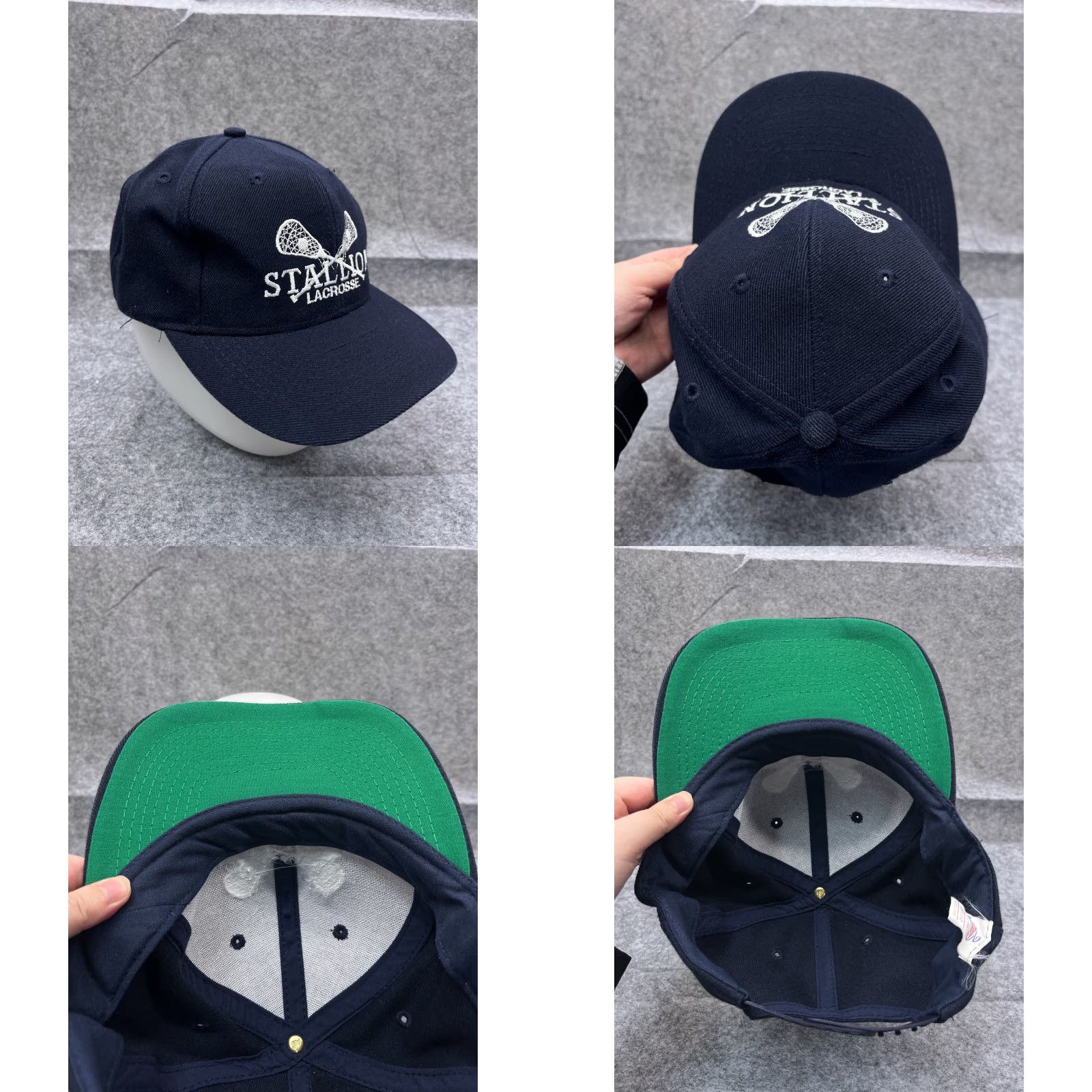 Vintage Stallion Lacrosse Hat Cap Snap Back Adult One Size Blue Wool Acrylic Blend Sport Size ONE SIZE - 8 Thumbnail