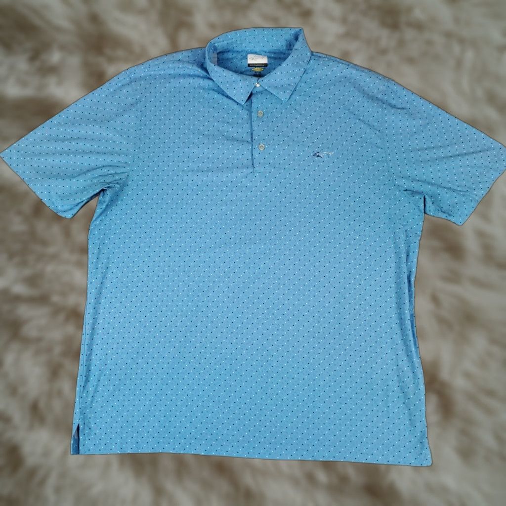 Vintage Greg Norman Polo Shirt Mens XL Blue Shark Print Golf Casual Short Sleeve Polo Mens XL Blue Shark Print Golf Casual Short Sleeve Size US XL / EU 56 / 4 - 1 Thumbnail
