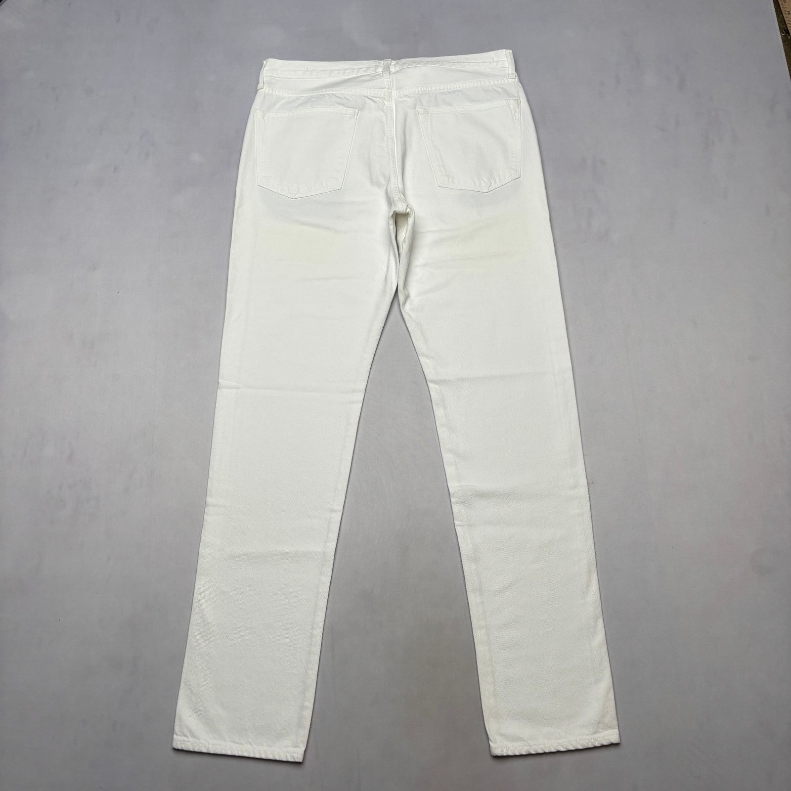 Sid Mashburn $185 Sid Mashburn Slim Straight Jeans 36x34 White Denim Size US 36 / EU 52 - 2 Thumbnail