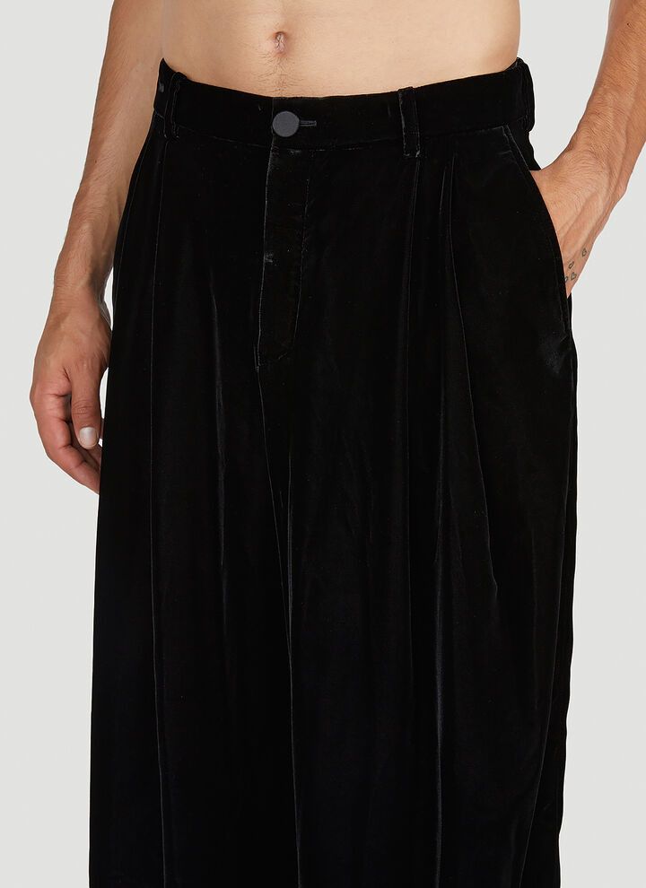 Saint Laurent Paris bcso1str0924 Wide Leg Pants in Black Size US 34 / EU 50 - 4 Thumbnail