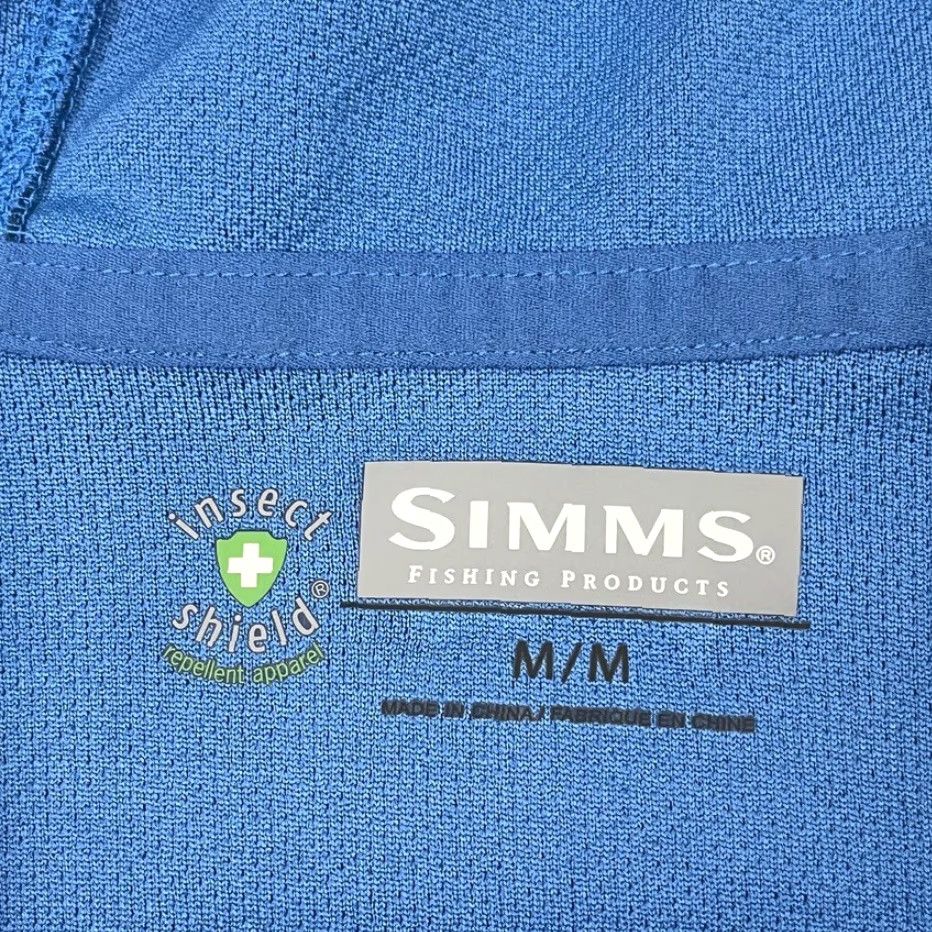 Vintage Simms Hoodie Womens M Blue Insect Shield 1/2 Zip Pullover Performance Fishing Size M / US 6-8 / IT 42-44 - 5 Thumbnail