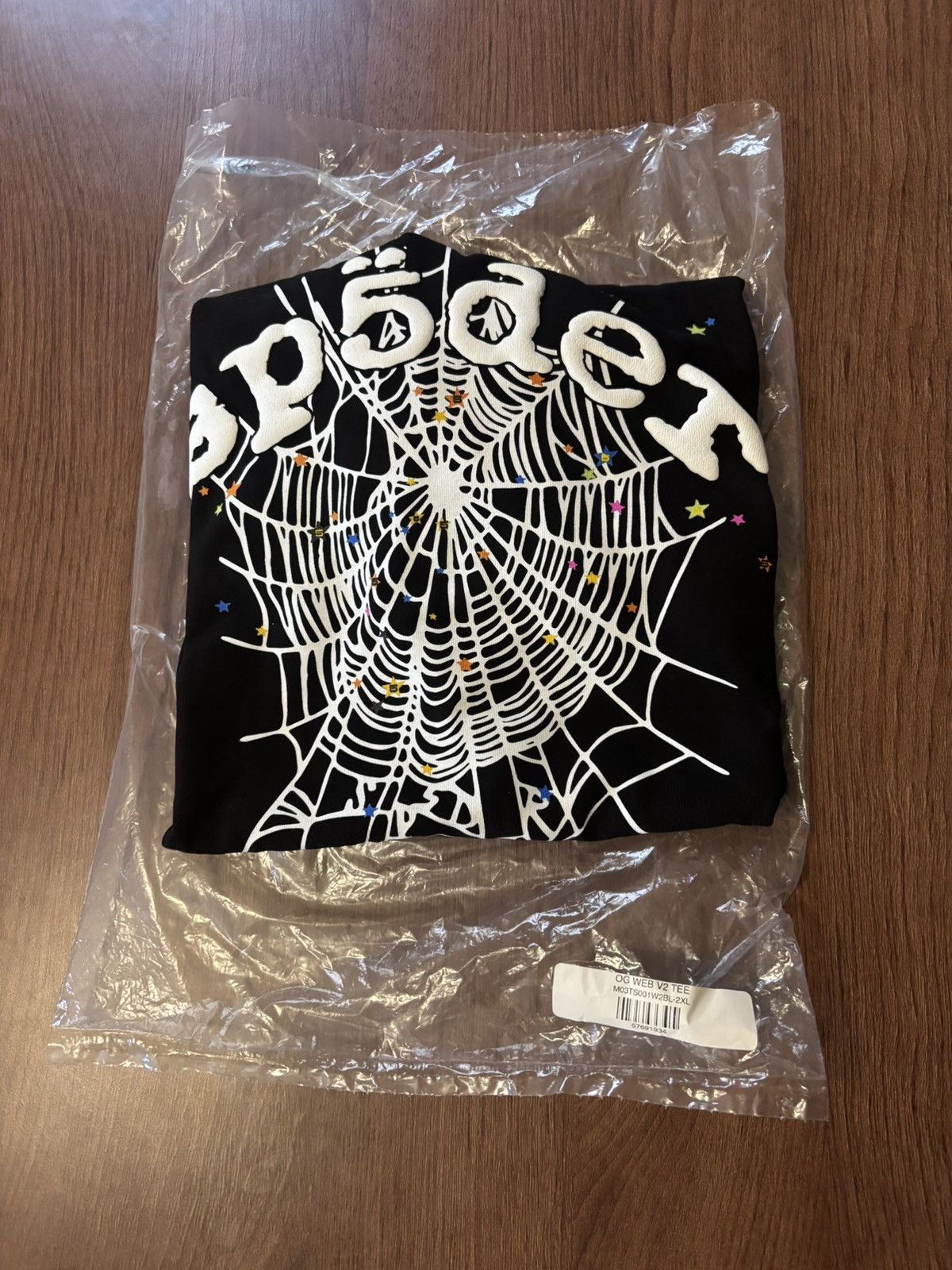 Sp5der Sp5der OG web V2 T-Shirt Black | Grailed