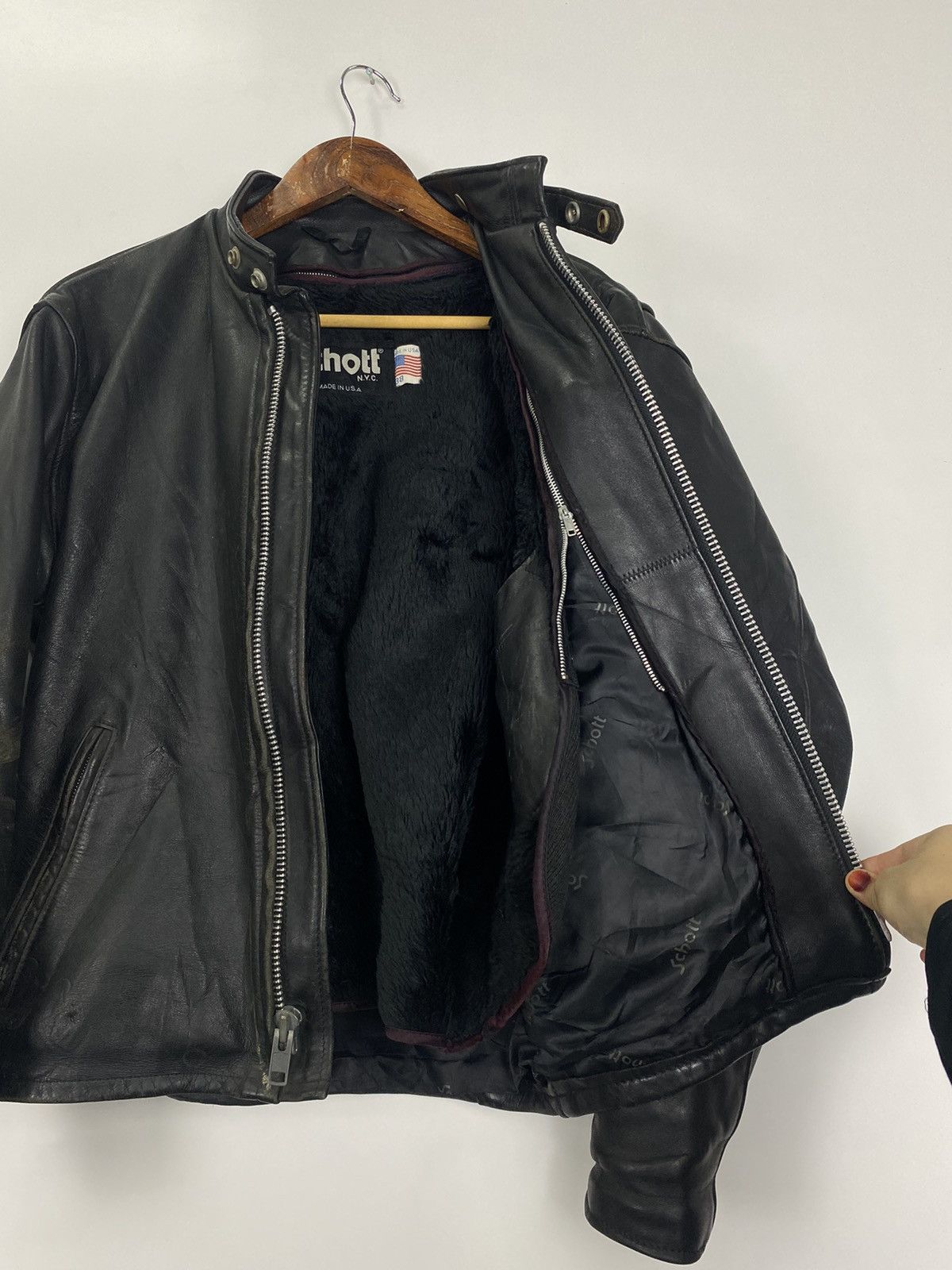 Schott Vintage 90’s Schott NYC Made USA jacket Size US M / EU 48-50 / 2 - 10 Thumbnail